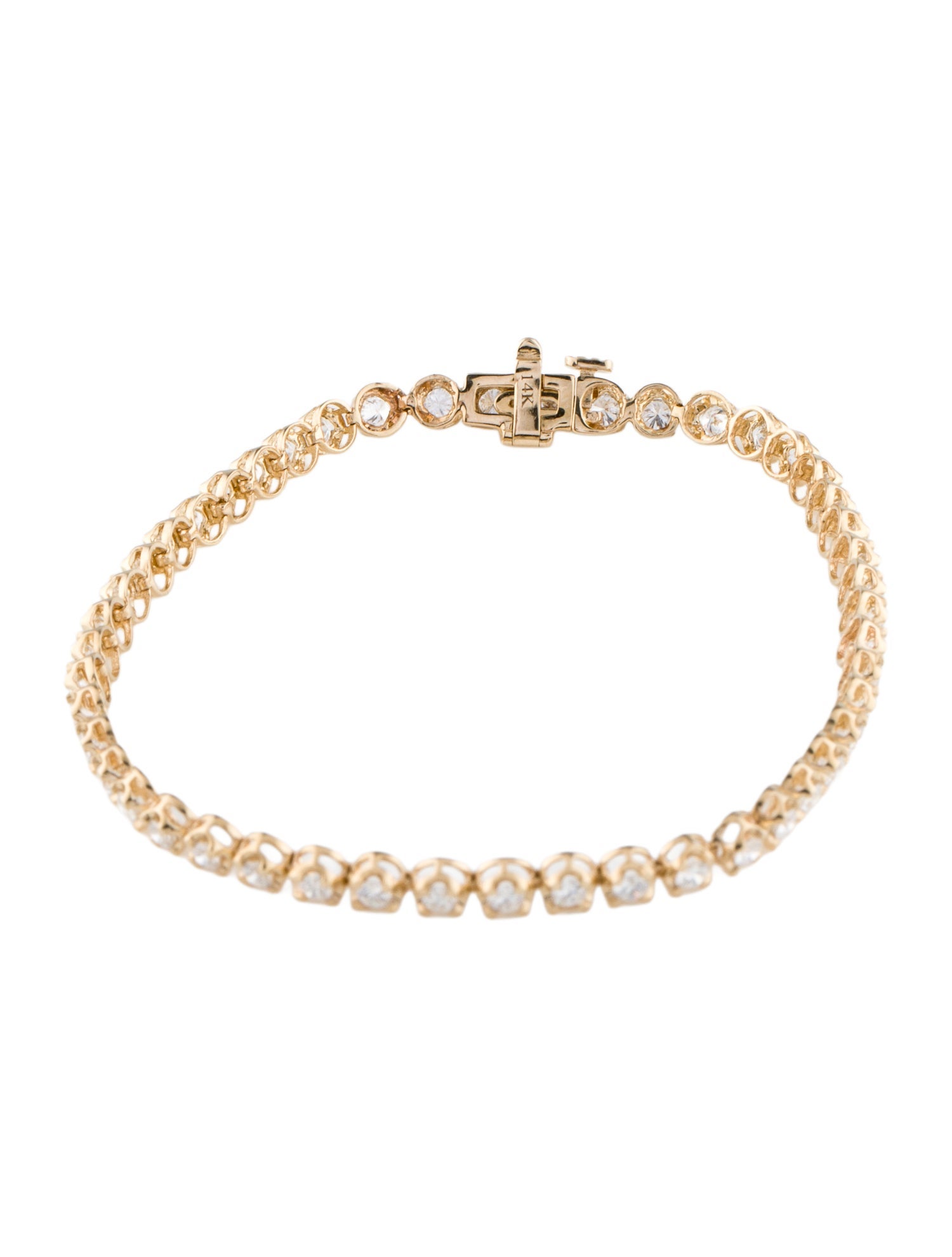 Bracelet 14K 2.30ctw Lab-Grown Diamond Link Bracelet