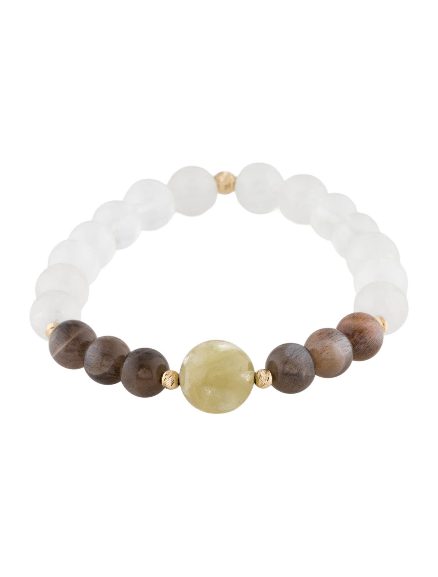 Bracelet 14K Multistone Bead