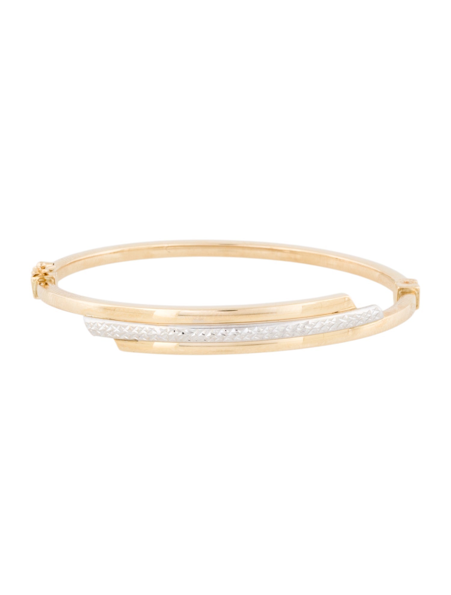 Bracelet 14K Two-Tone Bangle