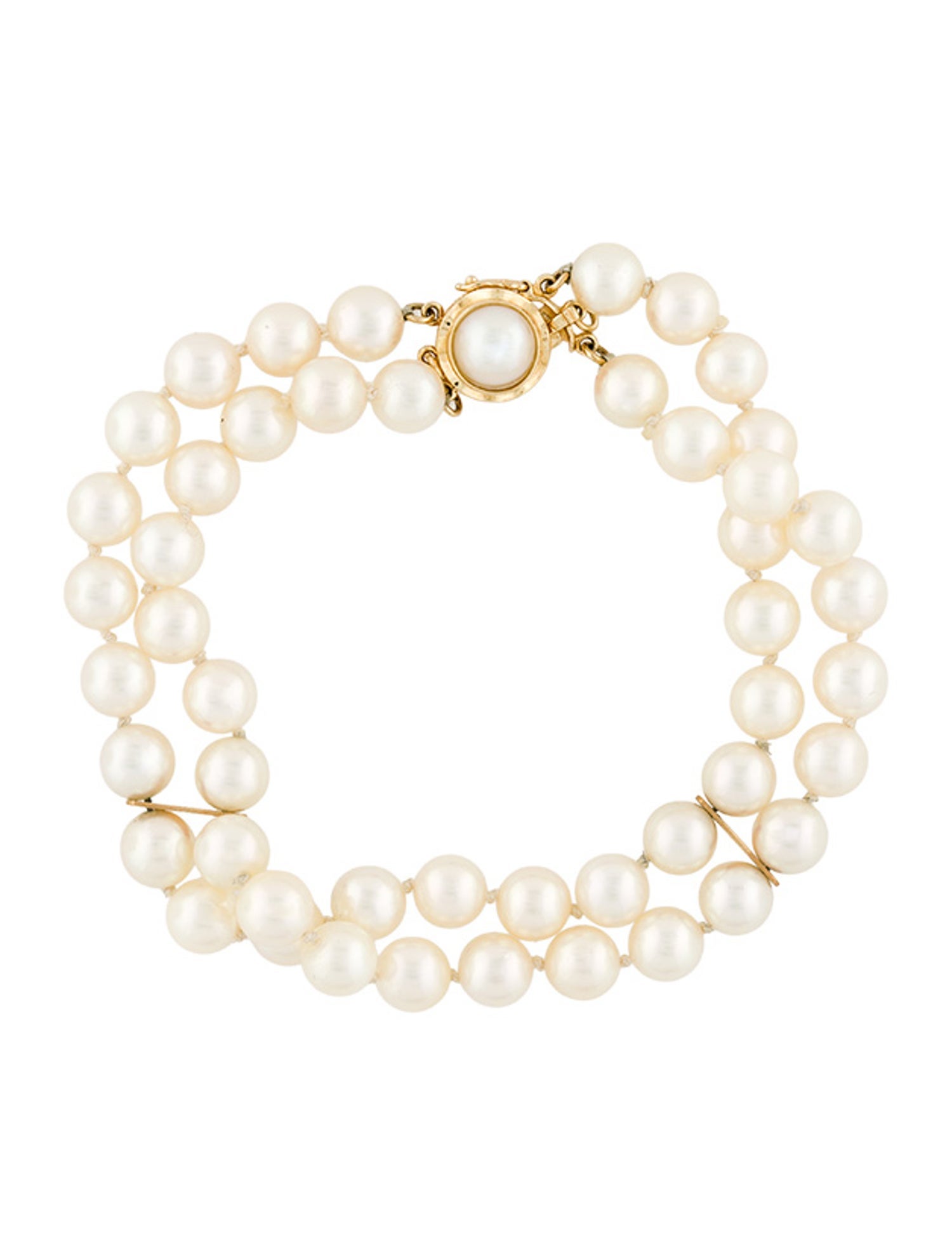 Bracelet 14K Pearl Double Strand