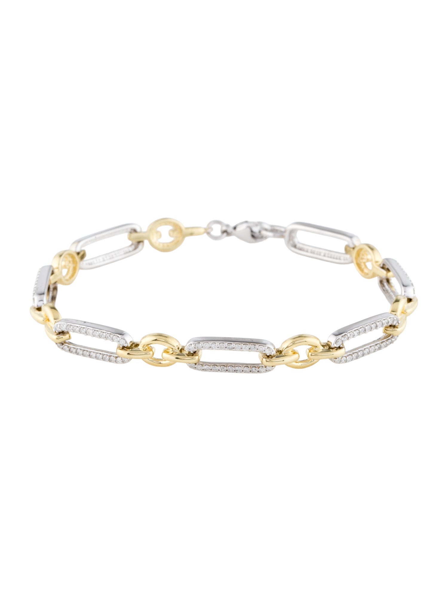 Bracelet 18K 1.00ctw Diamond Link