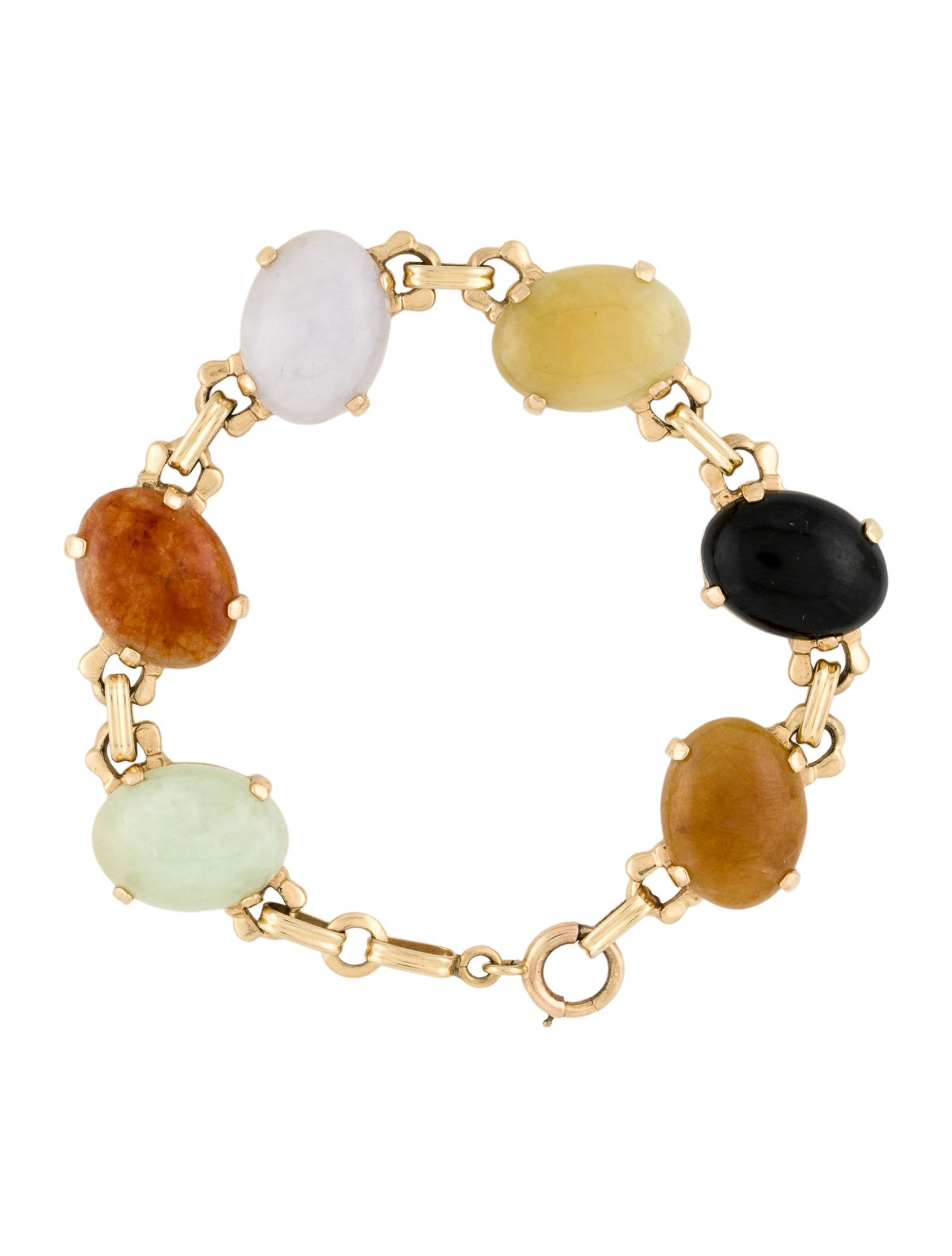 Bracelet 14K Multi-stone Link