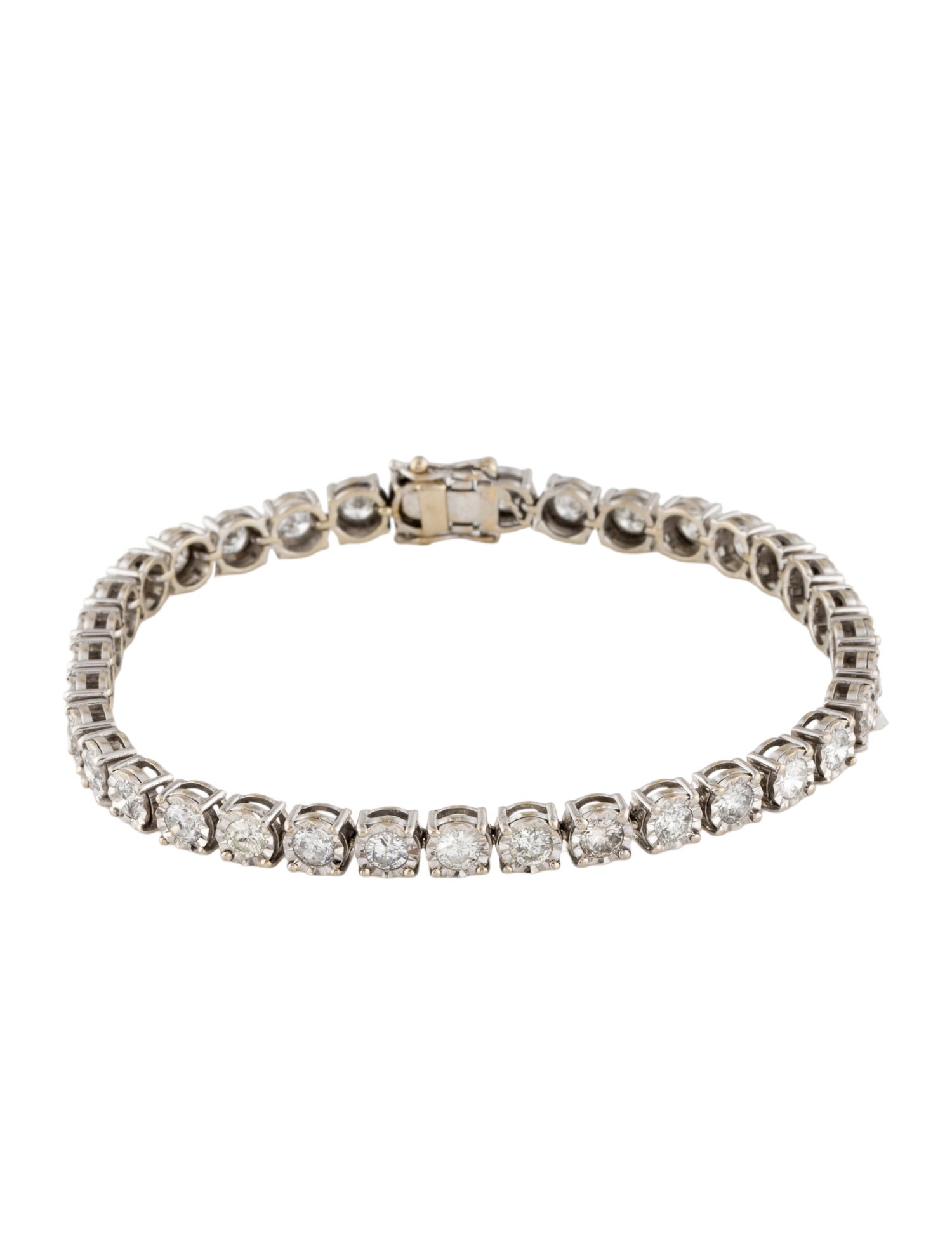 Bracelet 14K 4.37ctw Diamond Tennis Link