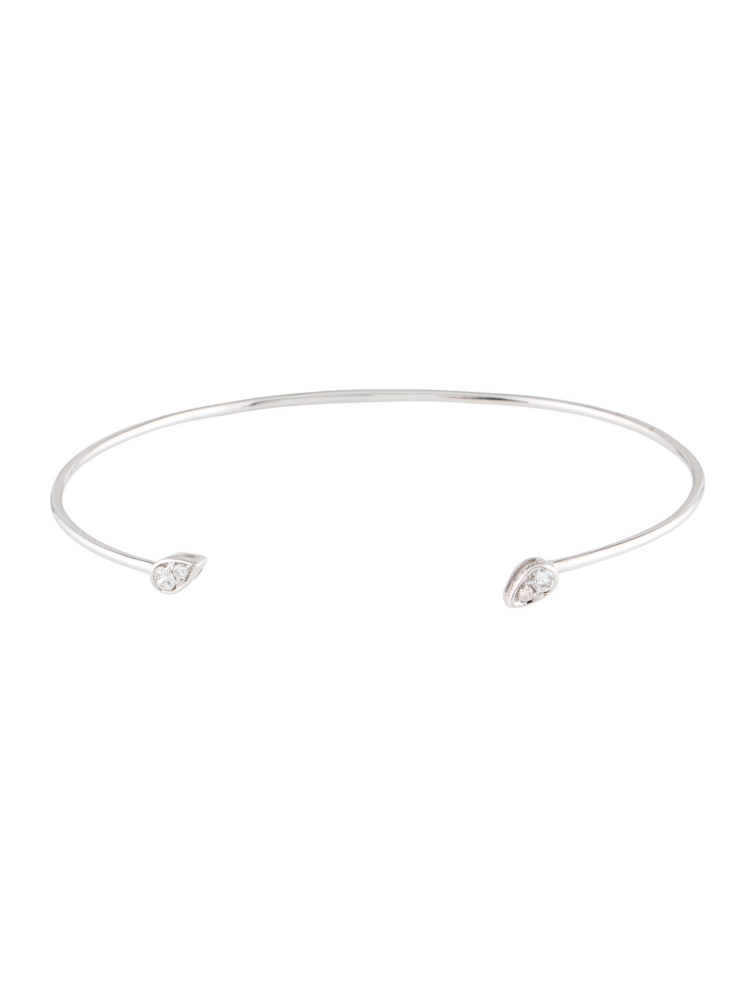 Bracelet 14K Diamond Thin Cuff