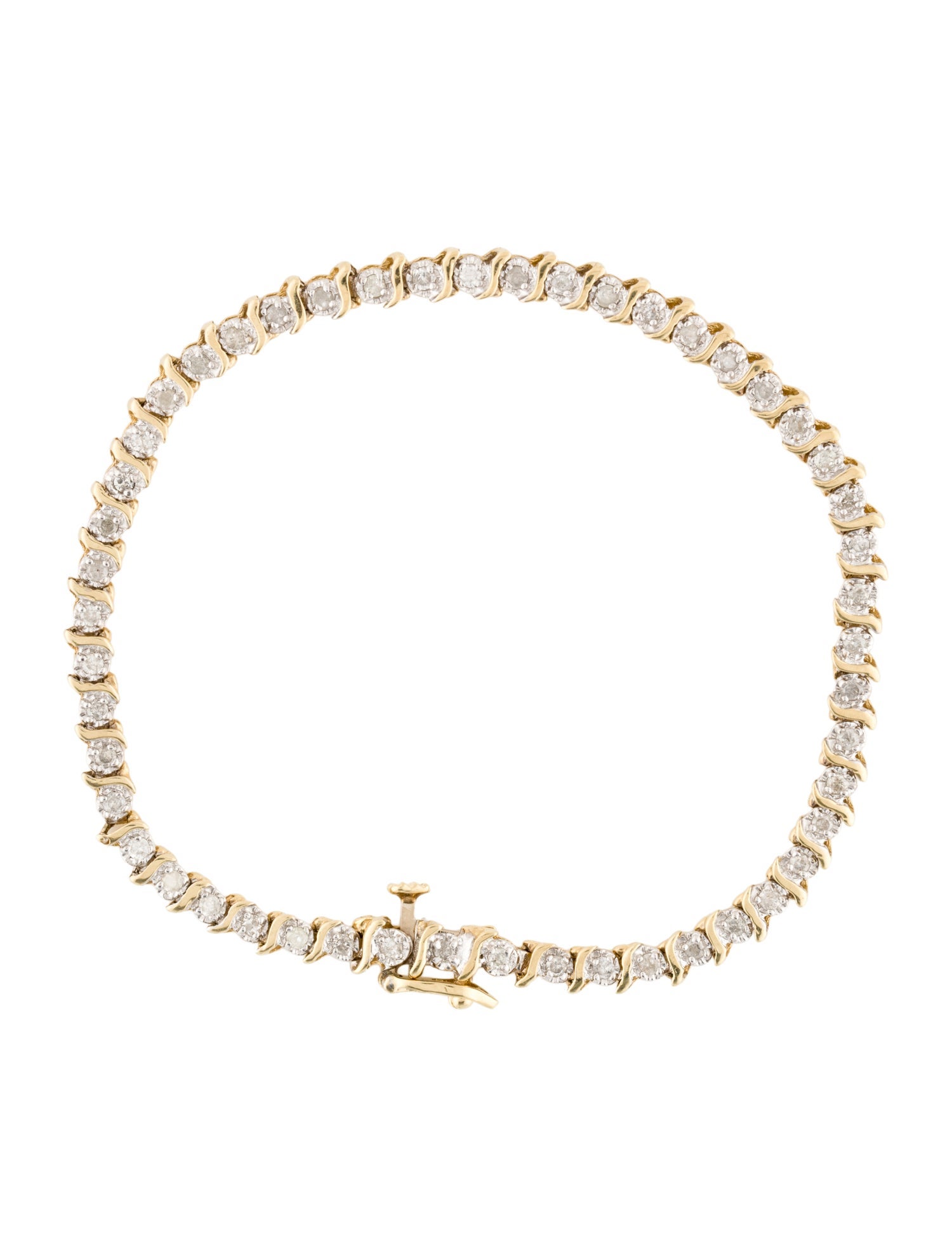 Bracelet 14K Diamond Tennis Link