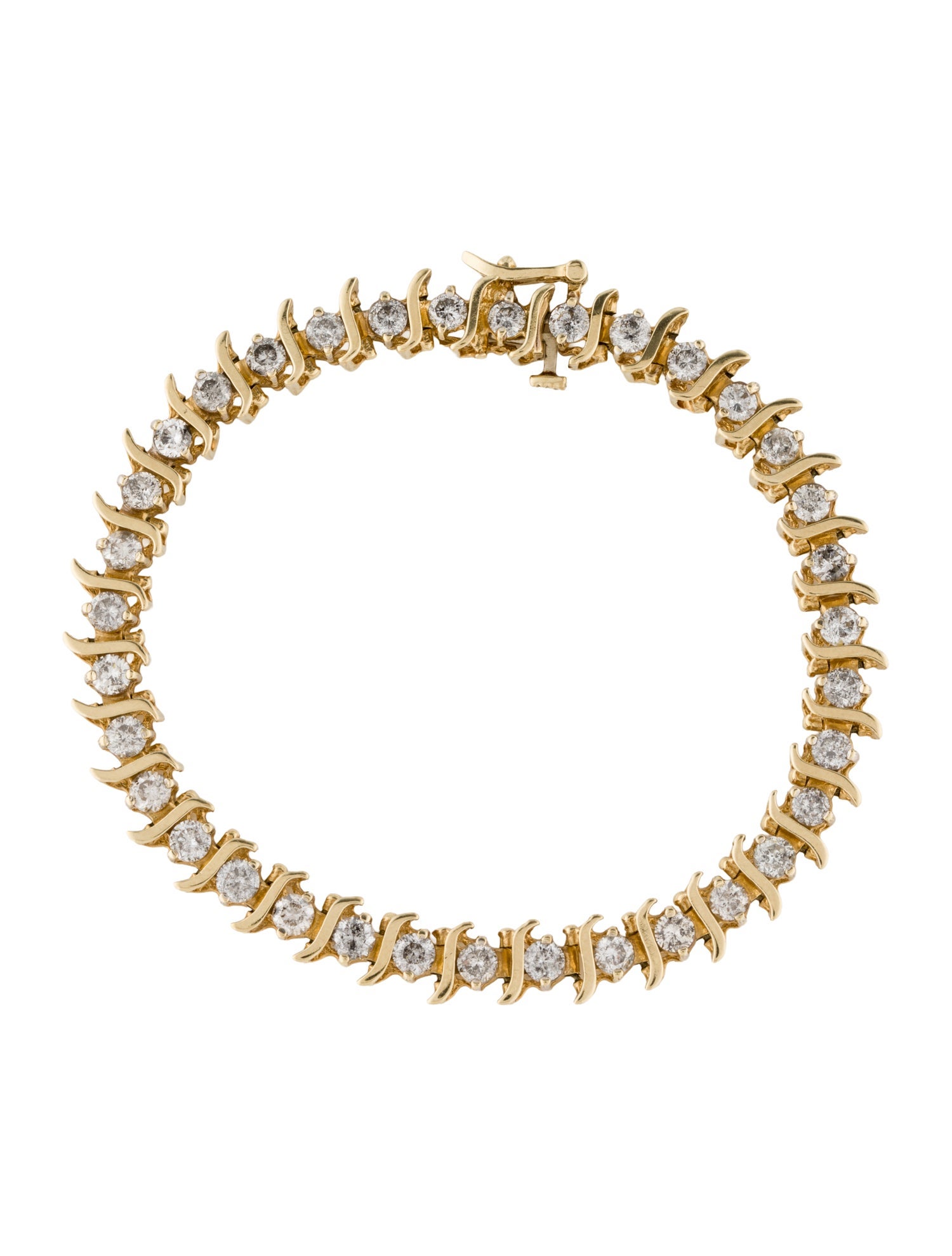 Bracelet 14K 3.85ctw Diamond Link