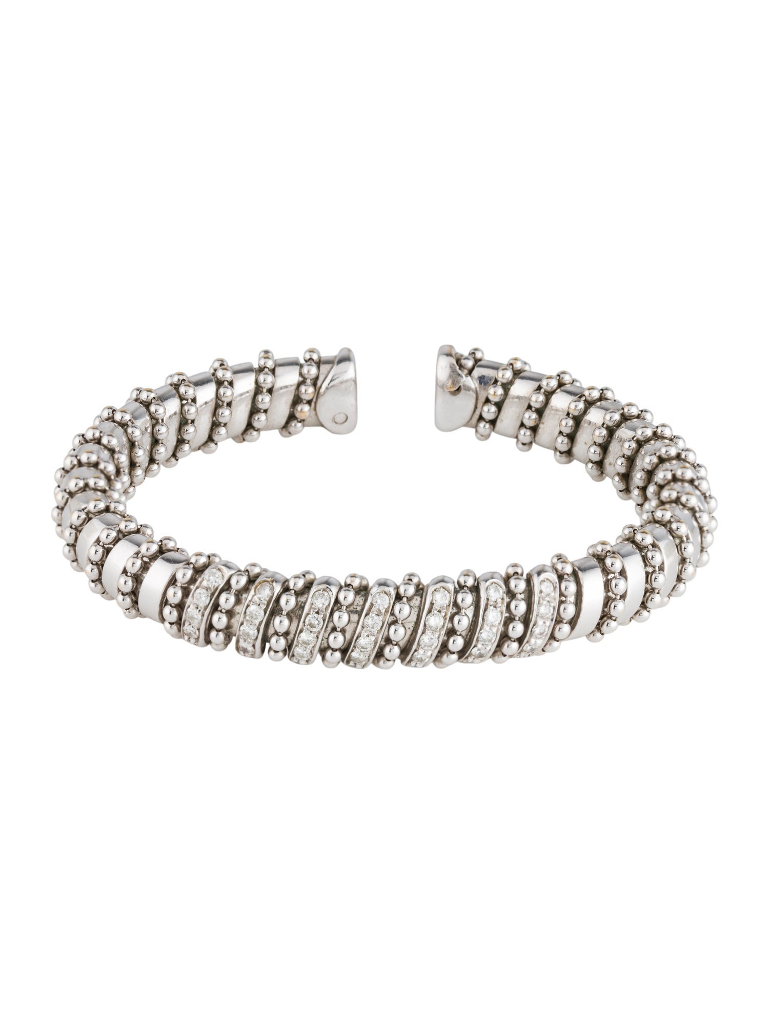 Bracelet 18K Diamond Beaded Cuff