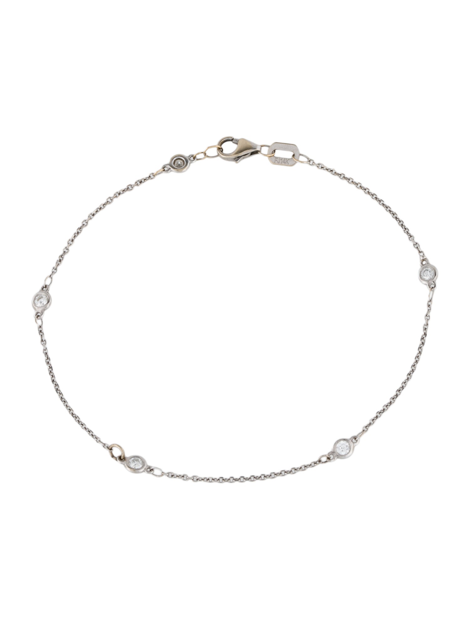 Bracelet 14K Diamond Chain Bracelet