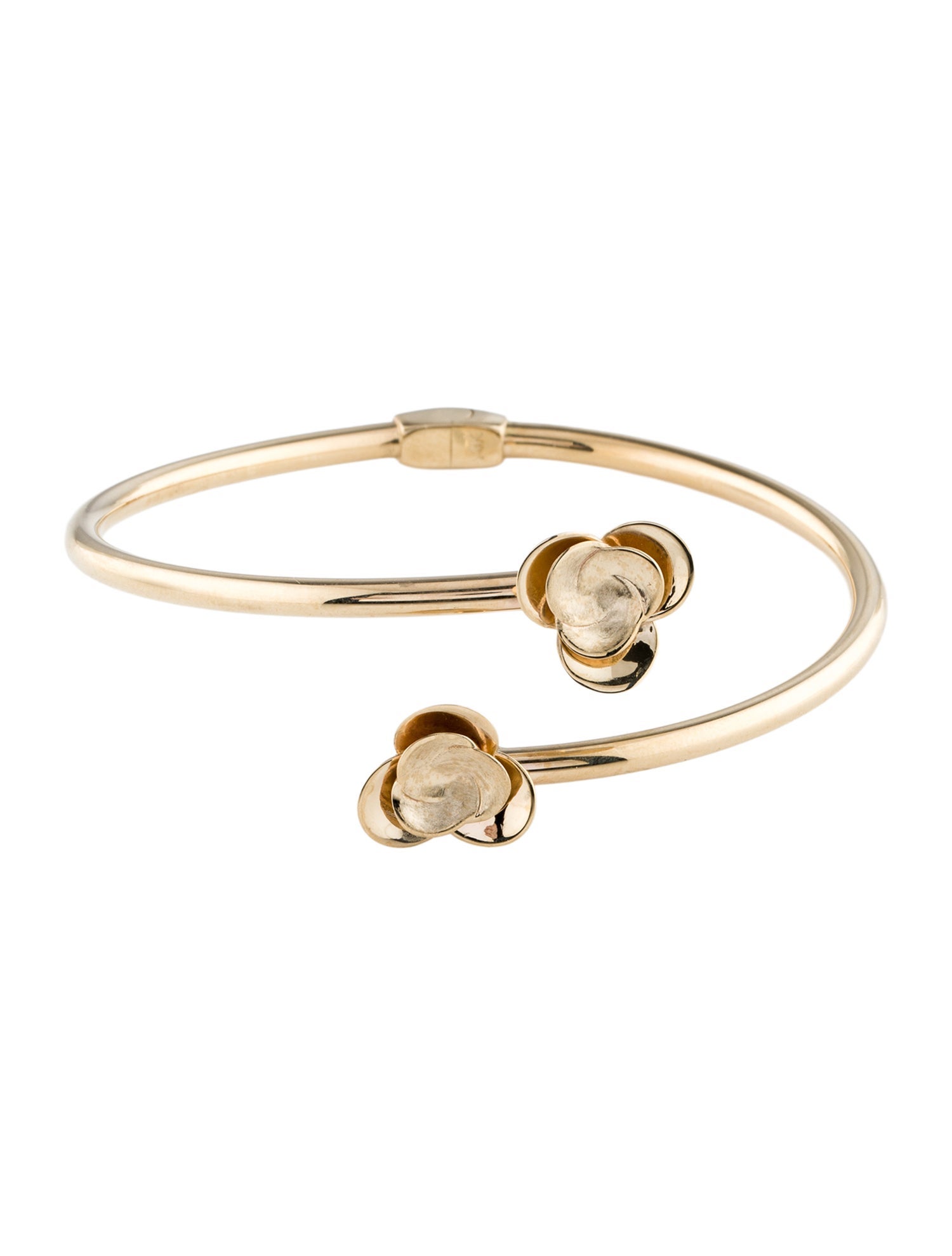 Bracelet 14K Flower Cuff