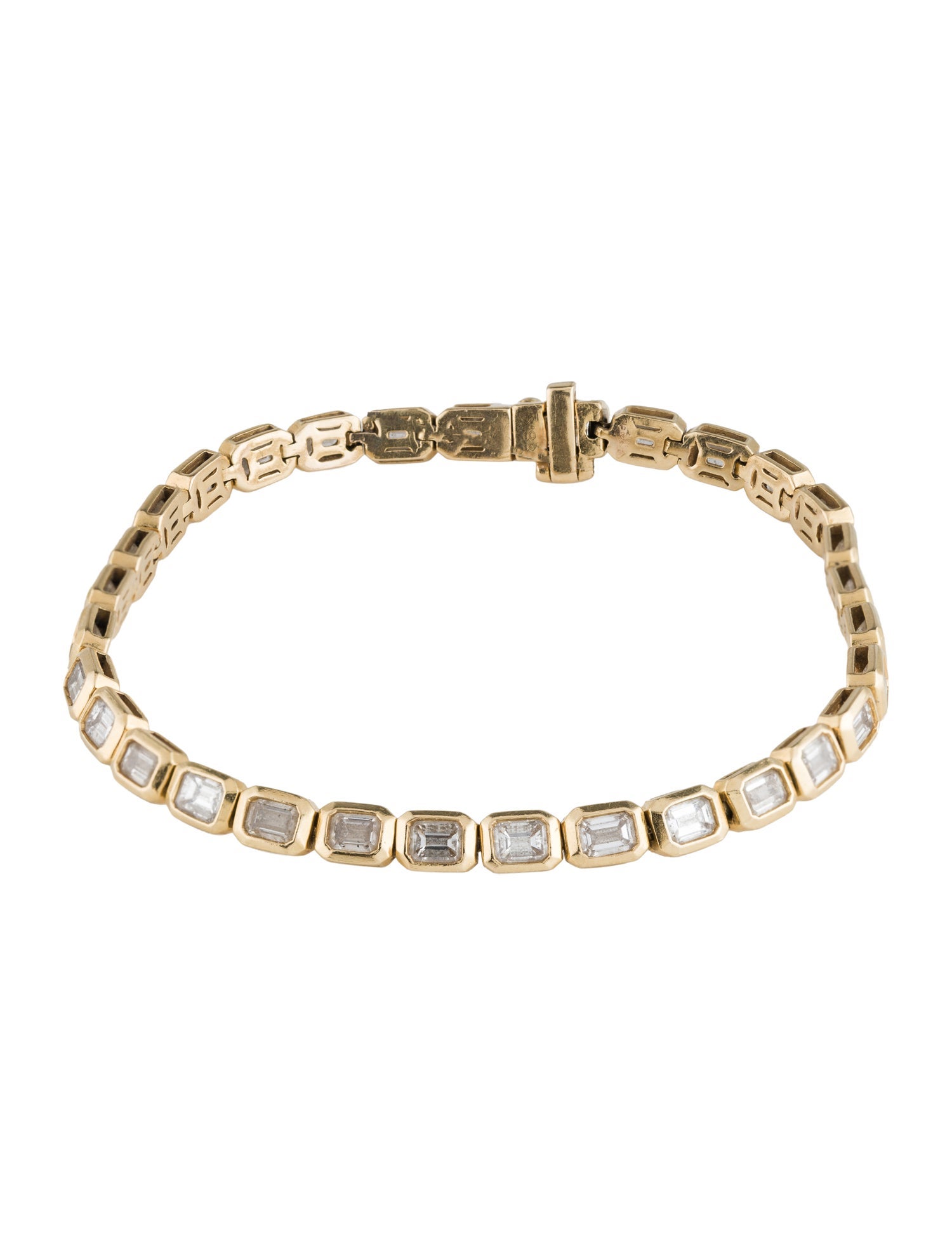 Bracelet 18K 5.20ctw Diamond Tennis Link