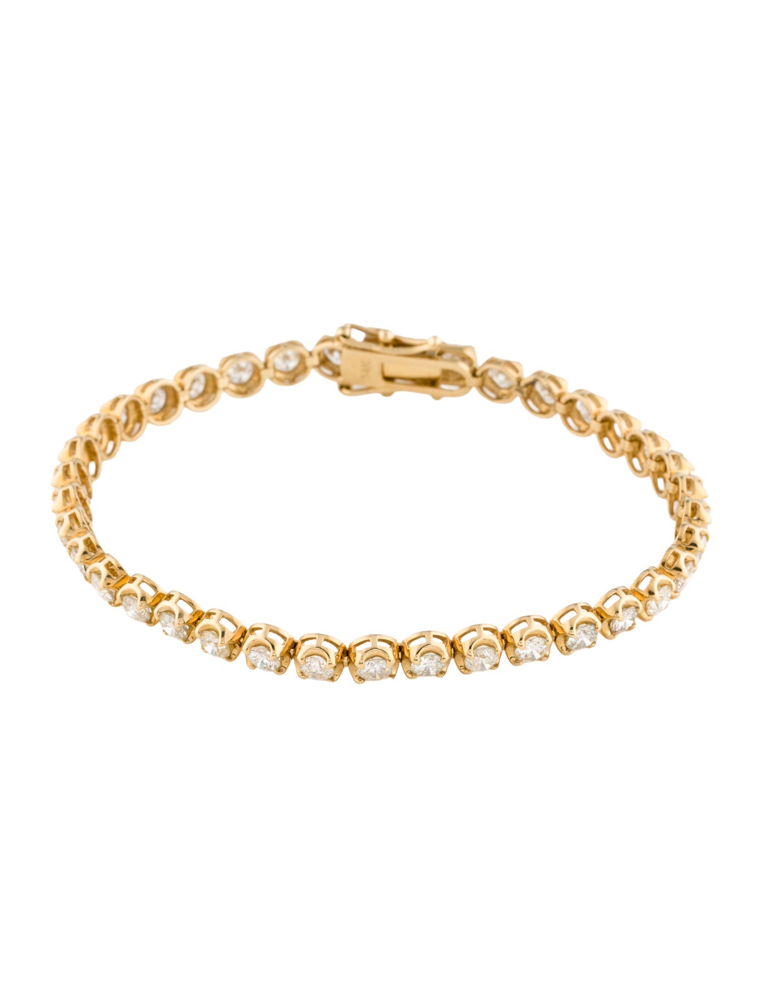 Bracelet 14K 4.62ctw Diamond Tennis Link