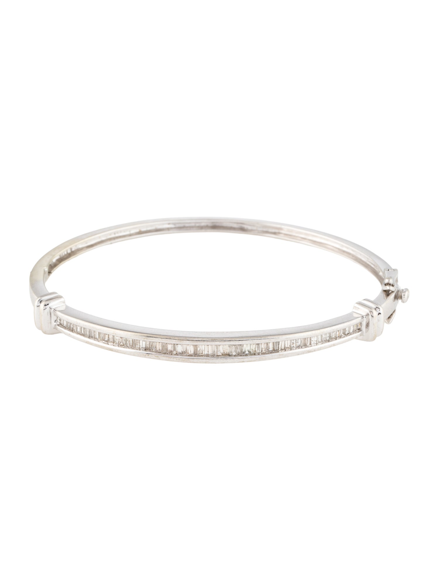 Bracelet 14K 1.02ctw Diamond Hinged Bangle
