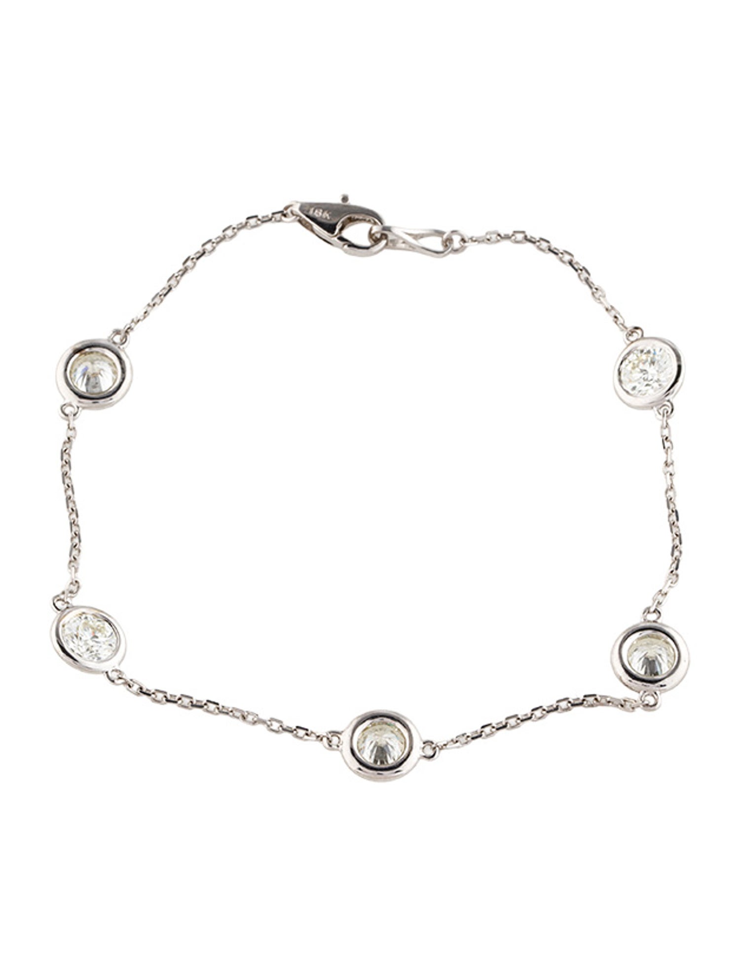 Bracelet 18K 2.35ctw Diamond Station Bracelet