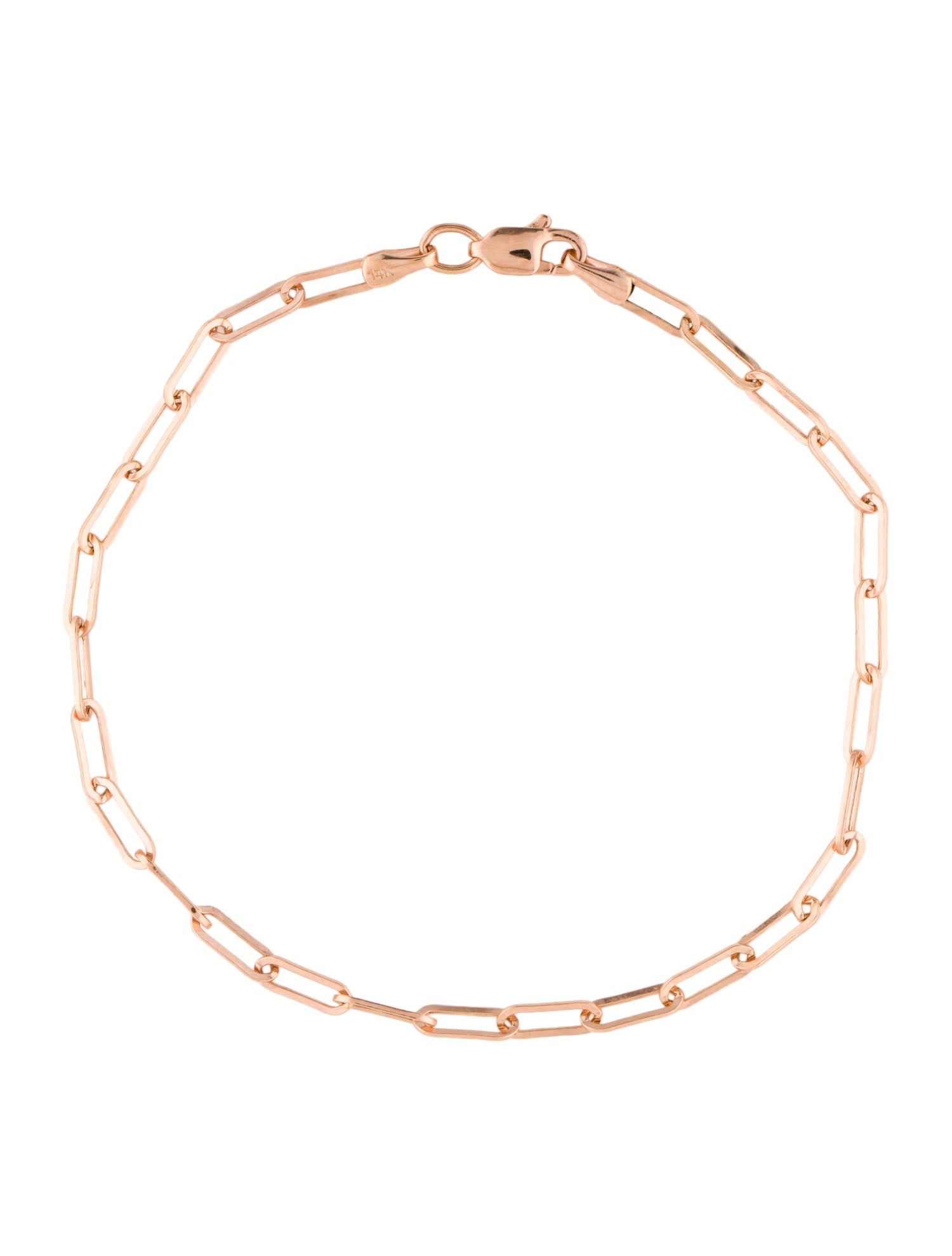 Bracelet 14K Paperclip Link Bracelet