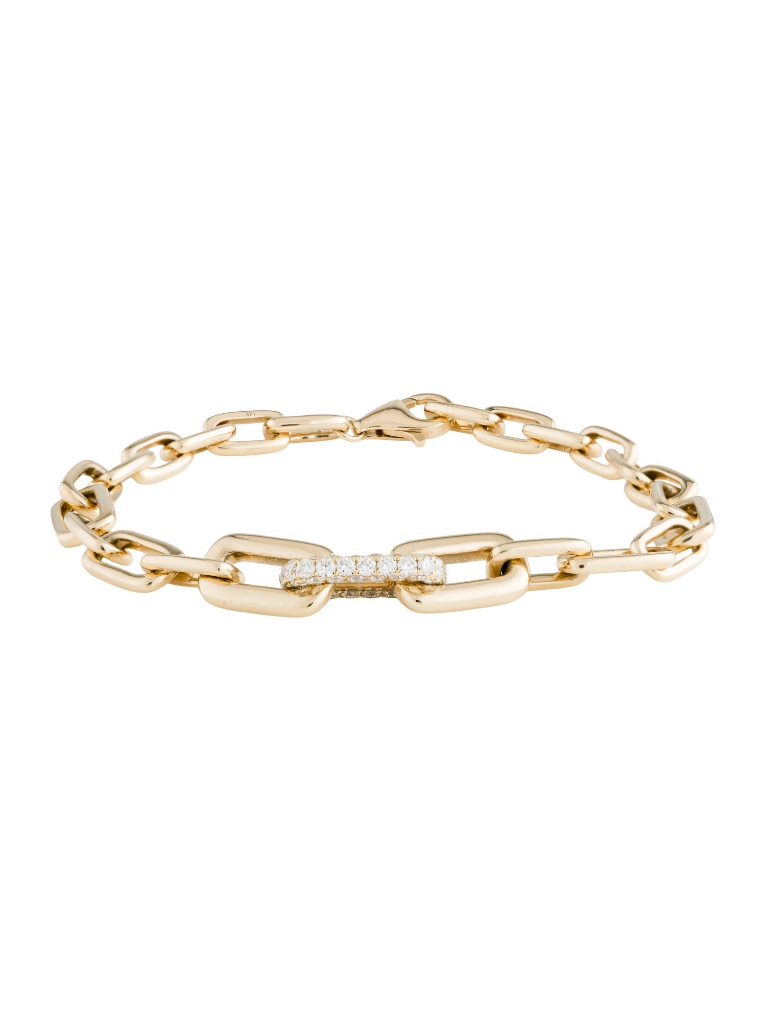 Bracelet 14K 1.24ctw Diamond Link