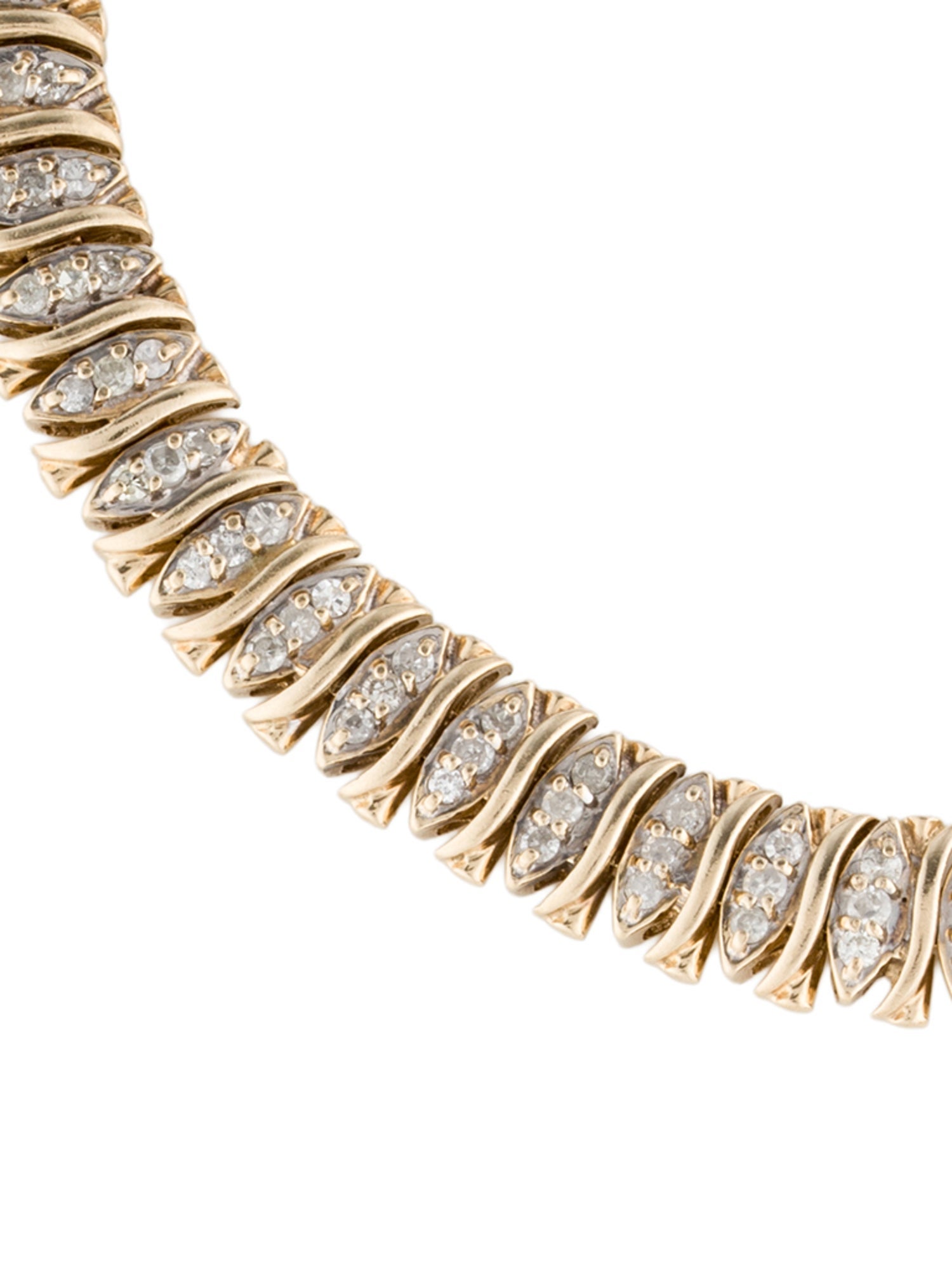 Bracelet 10K 1.37ctw Diamond Link