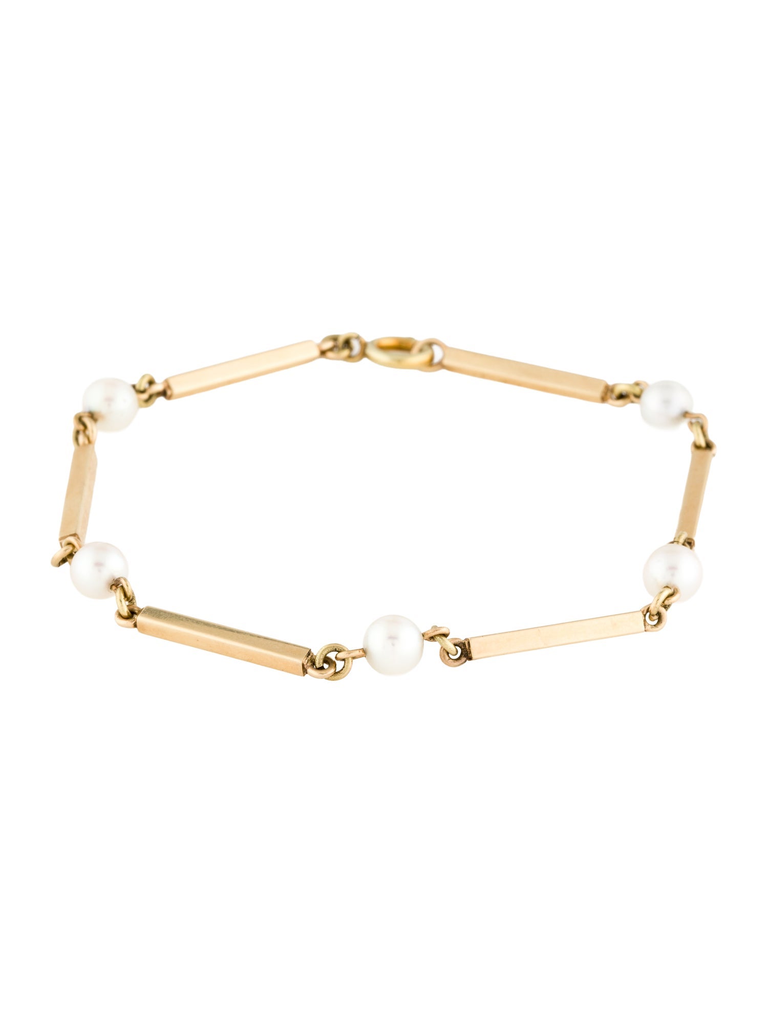 Bracelet 14K Pearl Link