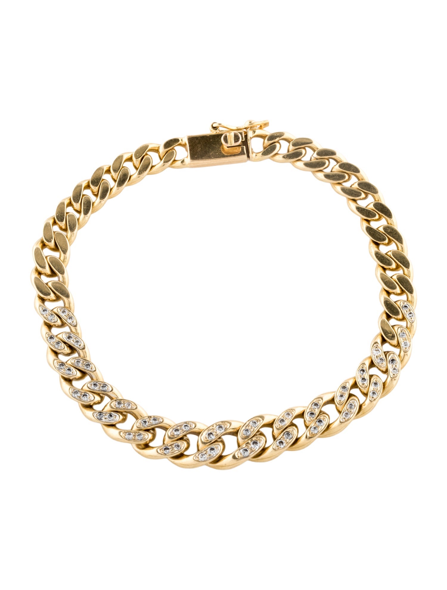 Bracelet 18K Diamond Curb Link
