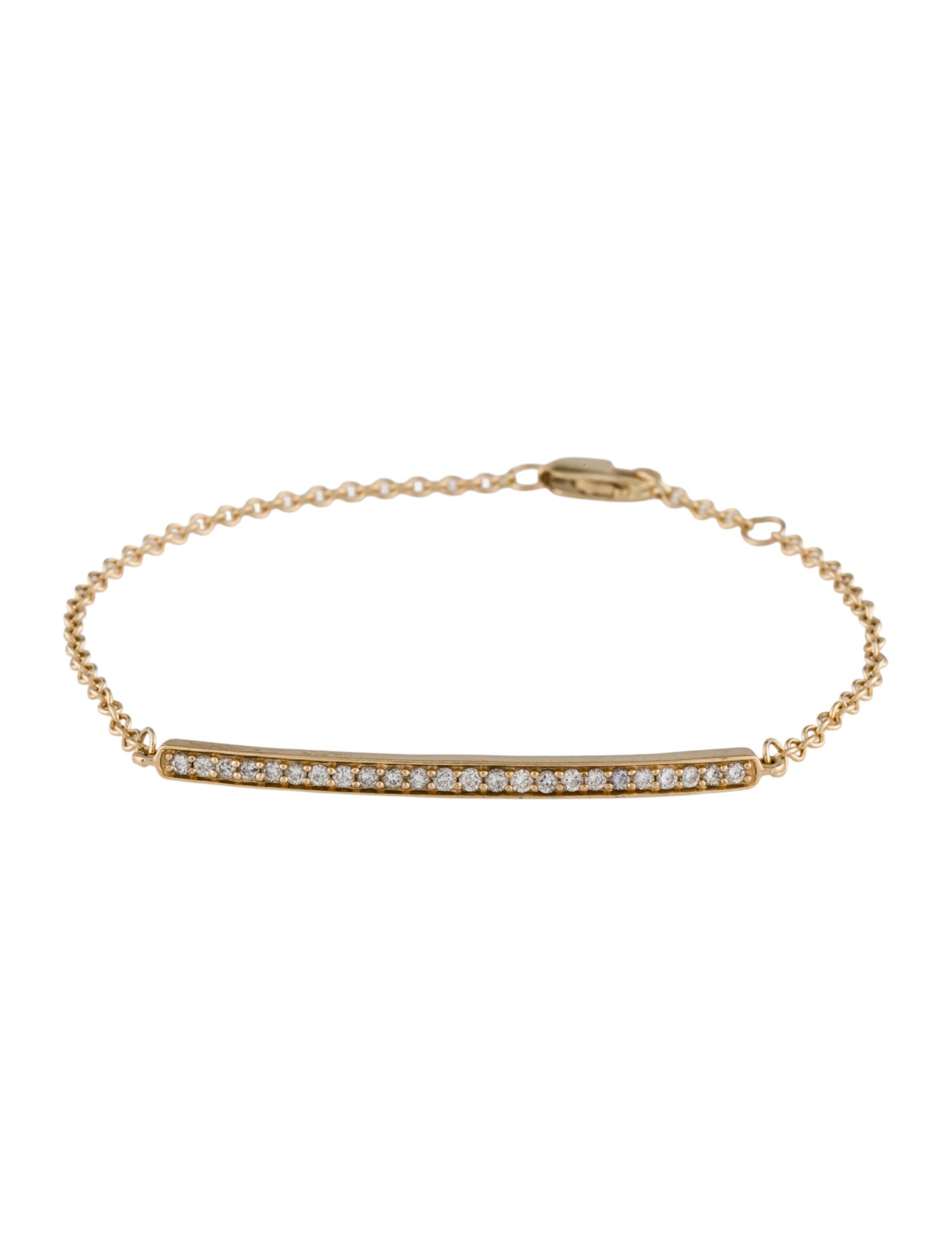 Bracelet 14K Diamond Bar