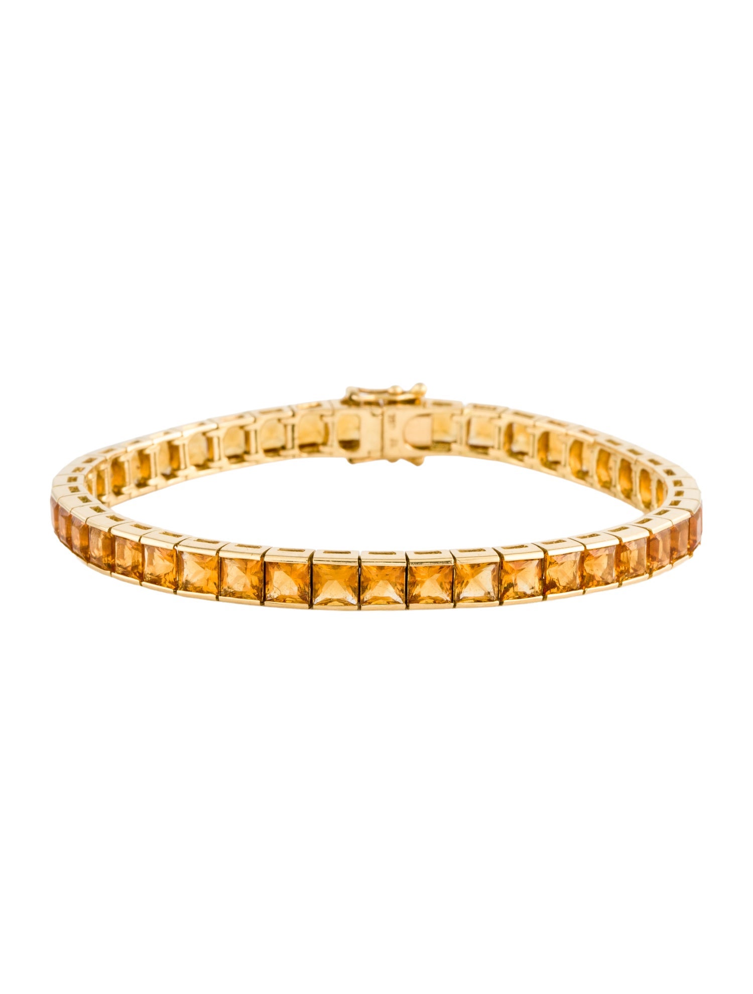 Bracelet 18K 12.90ctw Citrine Link