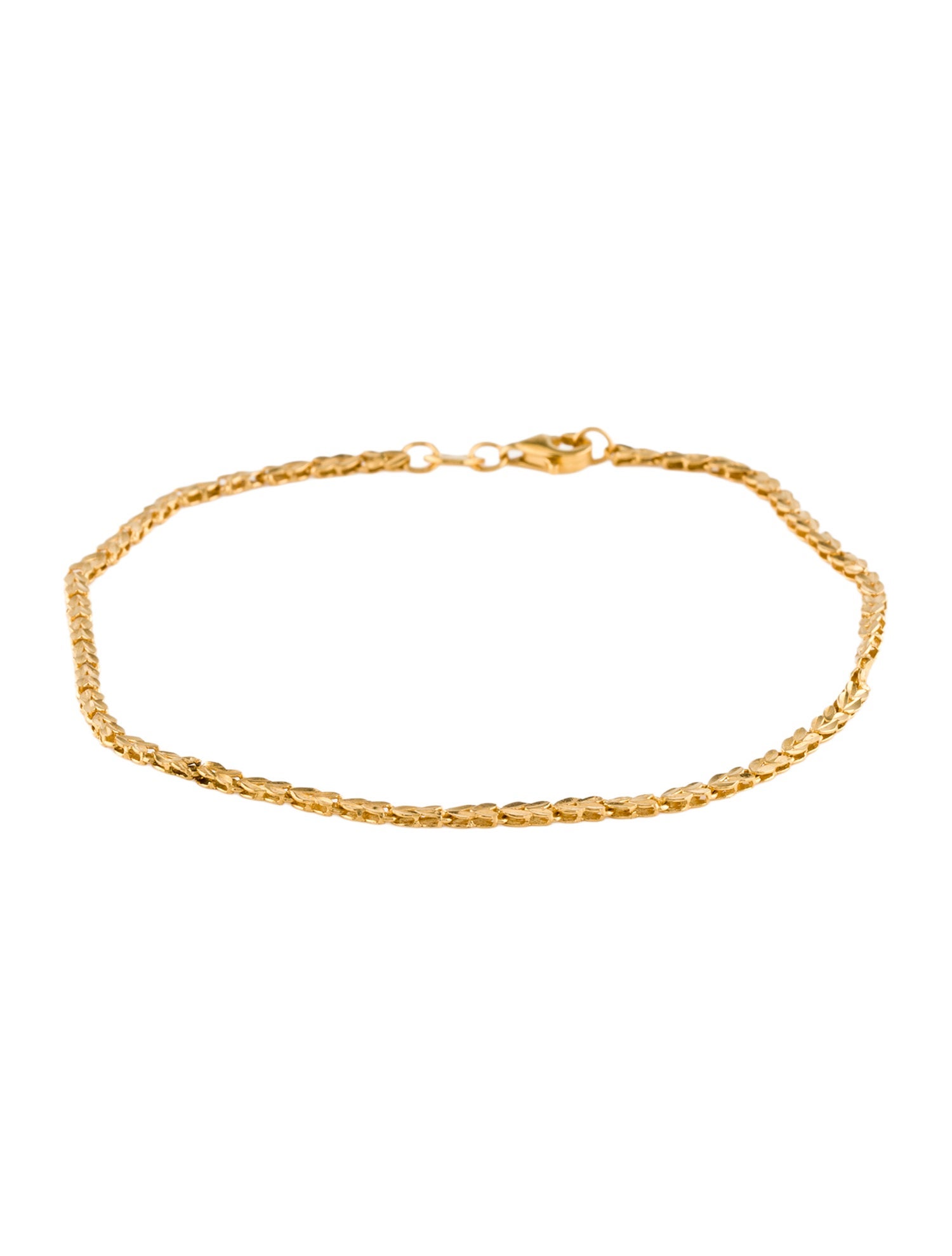 Bracelet 24K Wheat Link