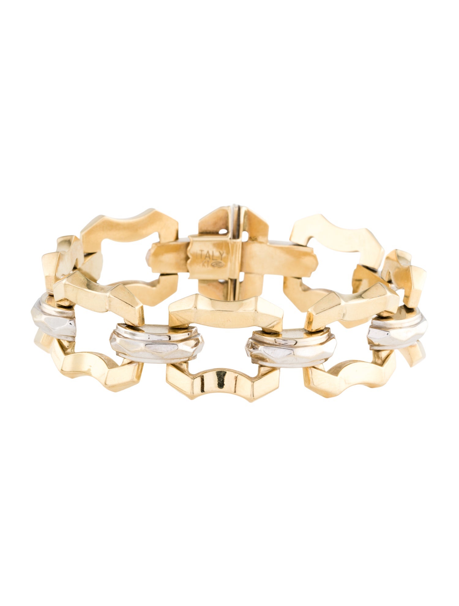 Bracelet 14K Two-Tone Open Link