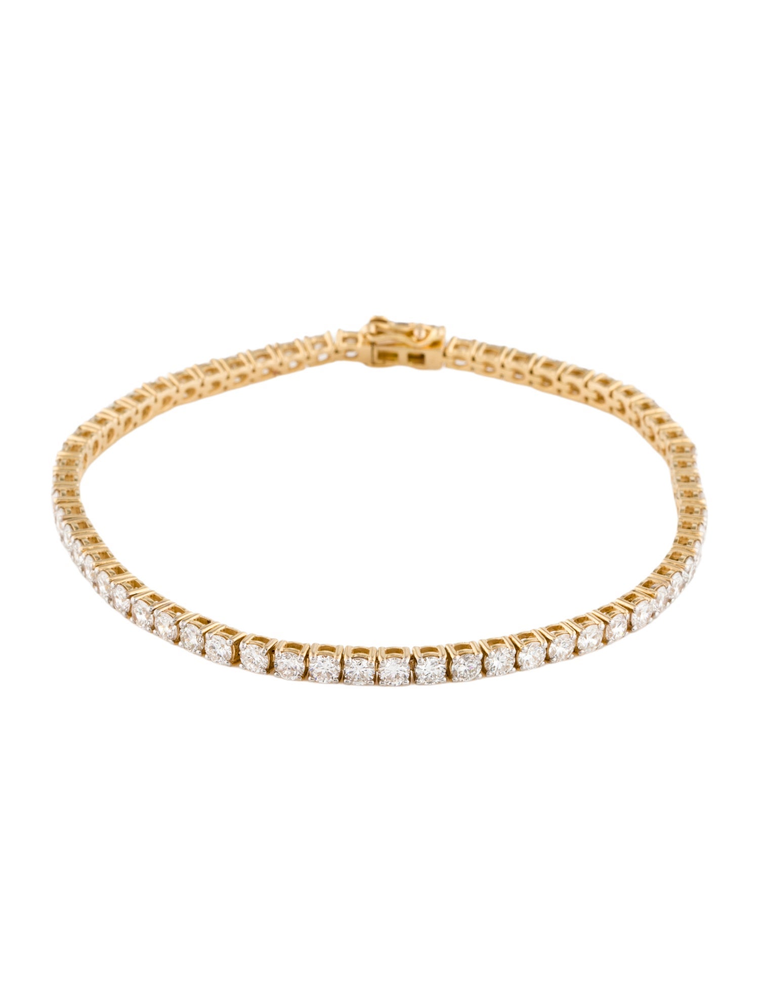 Bracelet 14K 6.65ctw Lab-Grown Diamond Tennis Link