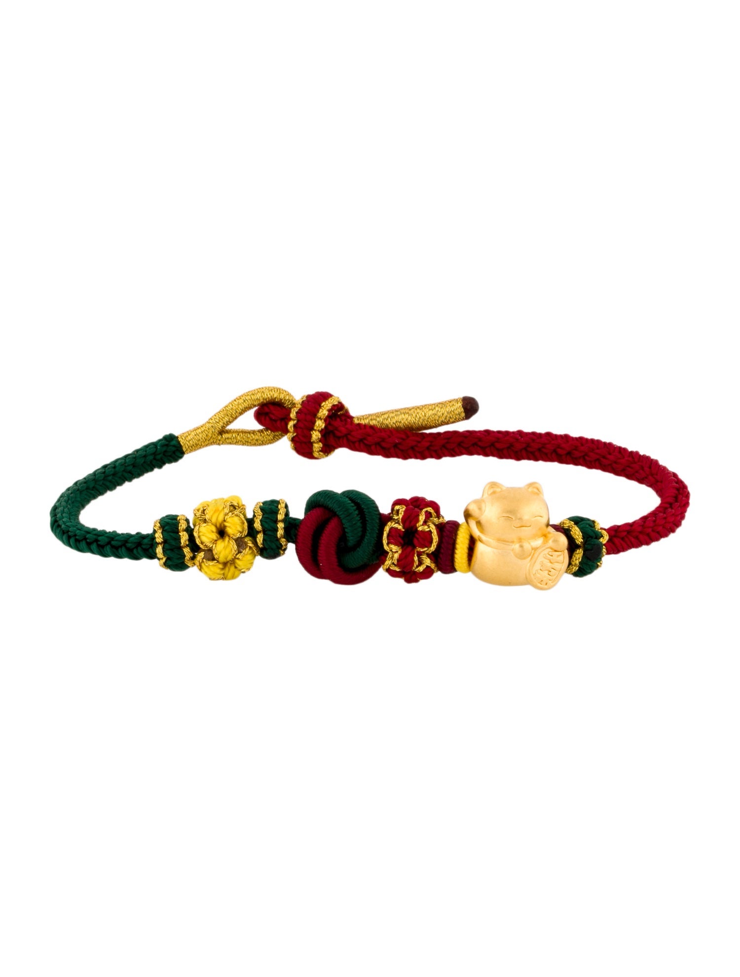 Bracelet 24K Cord Maneki-Neko
