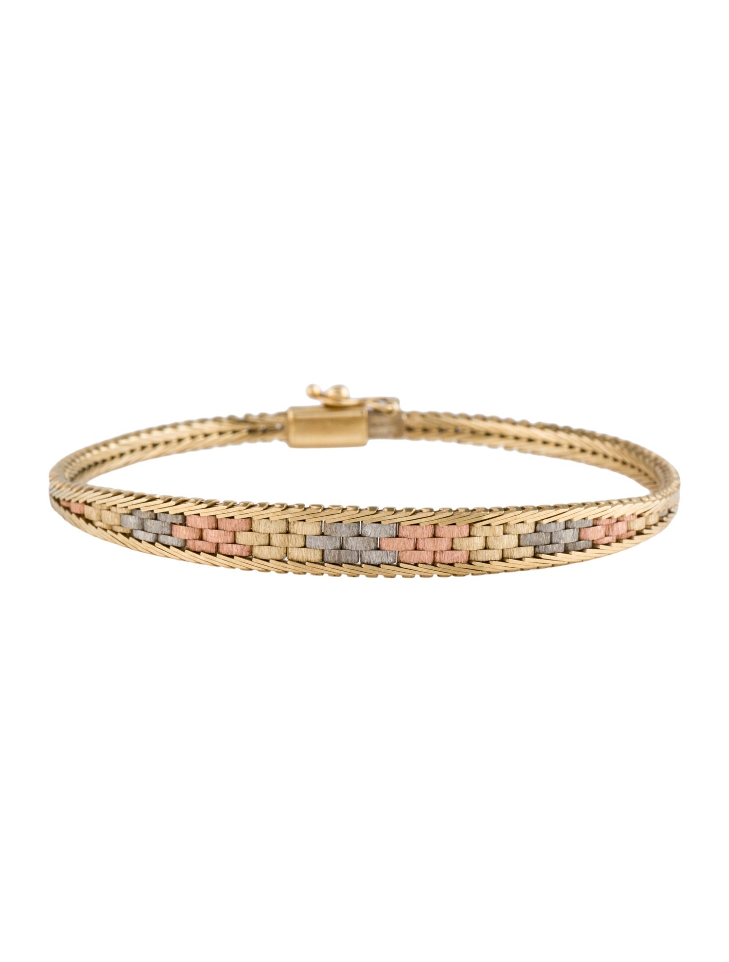 Bracelet 14K Tri-Color Wrap