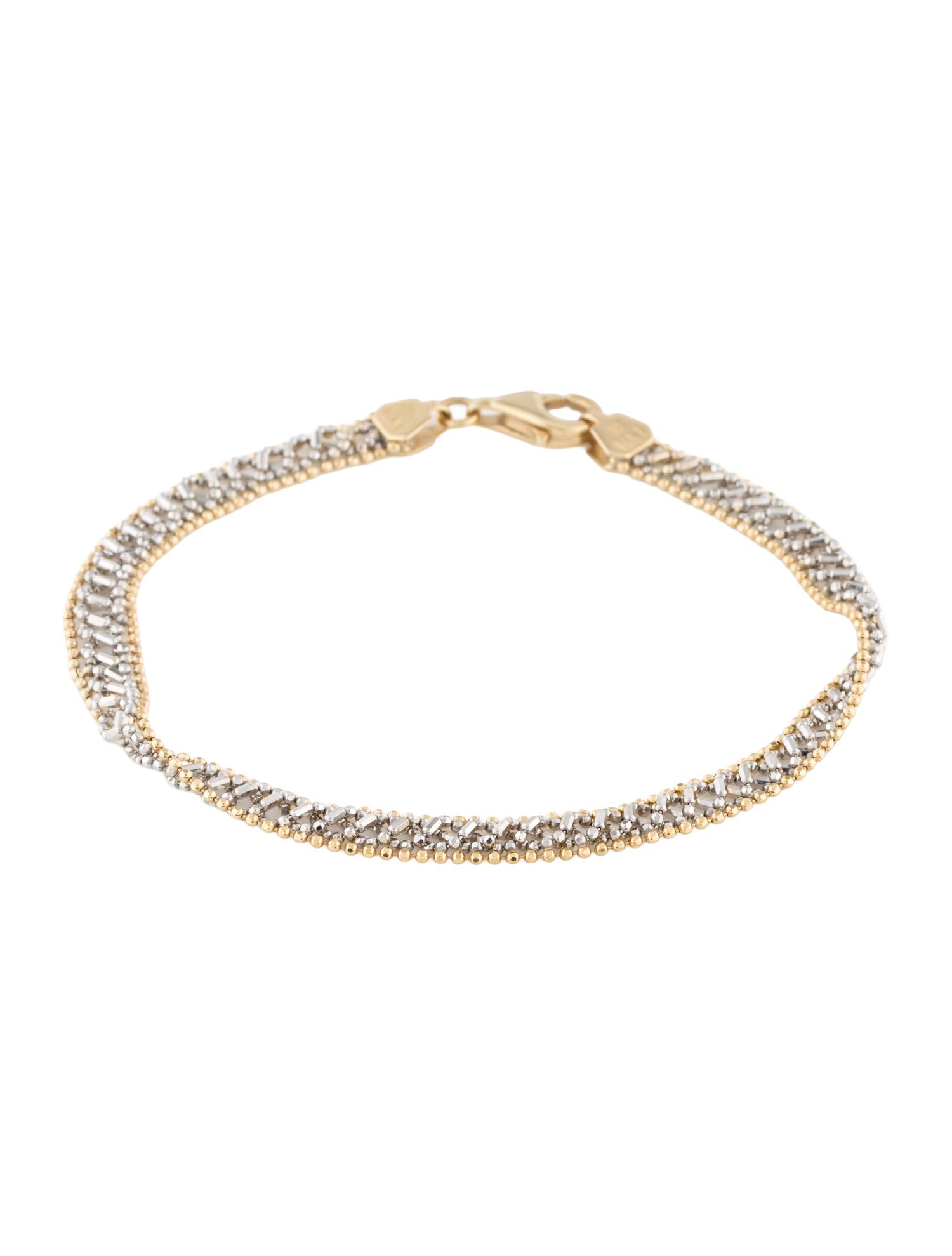 Bracelet 14K Two-Tone Fancy Link