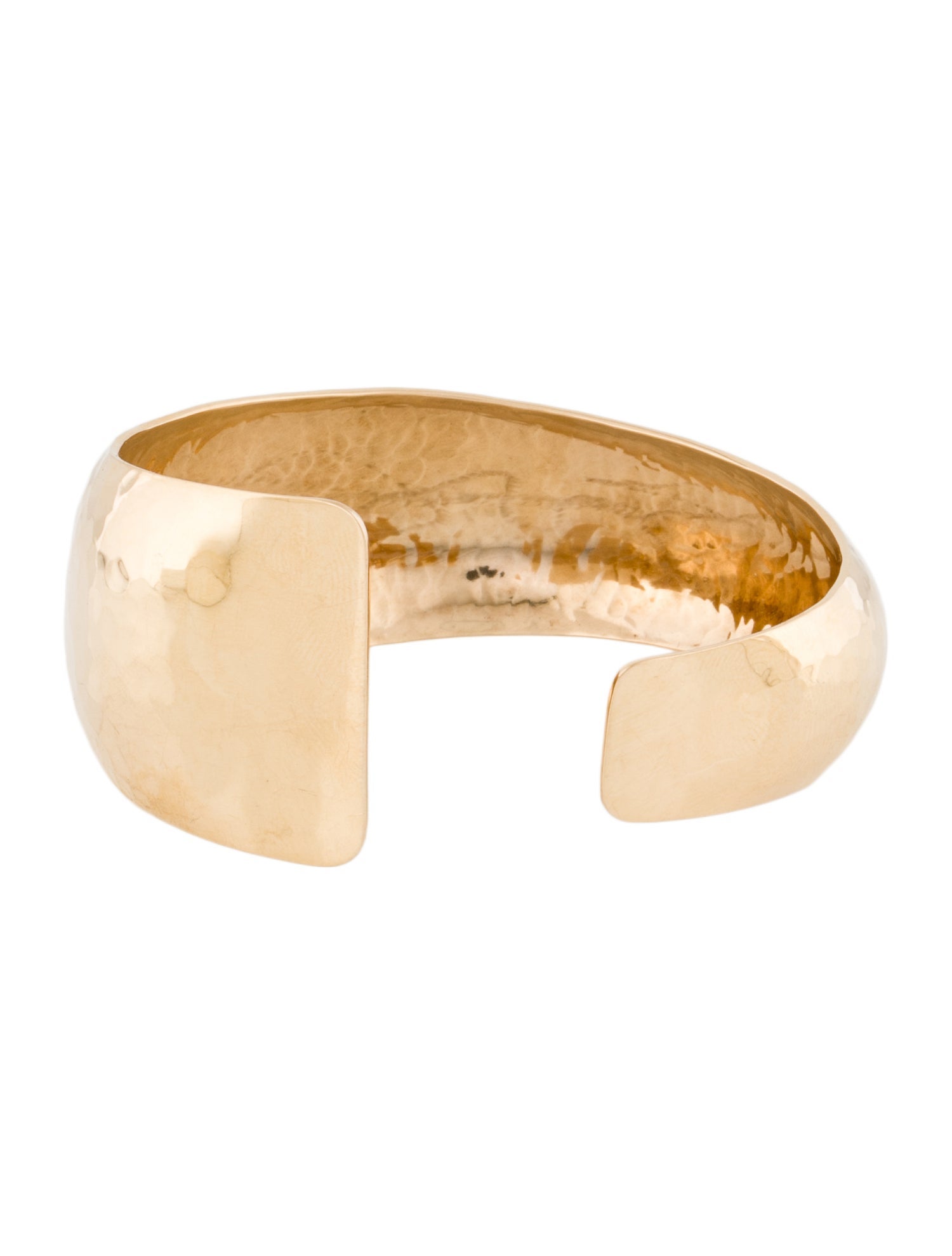 Bracelet John Atencio 14K Hammered Domed Cuff