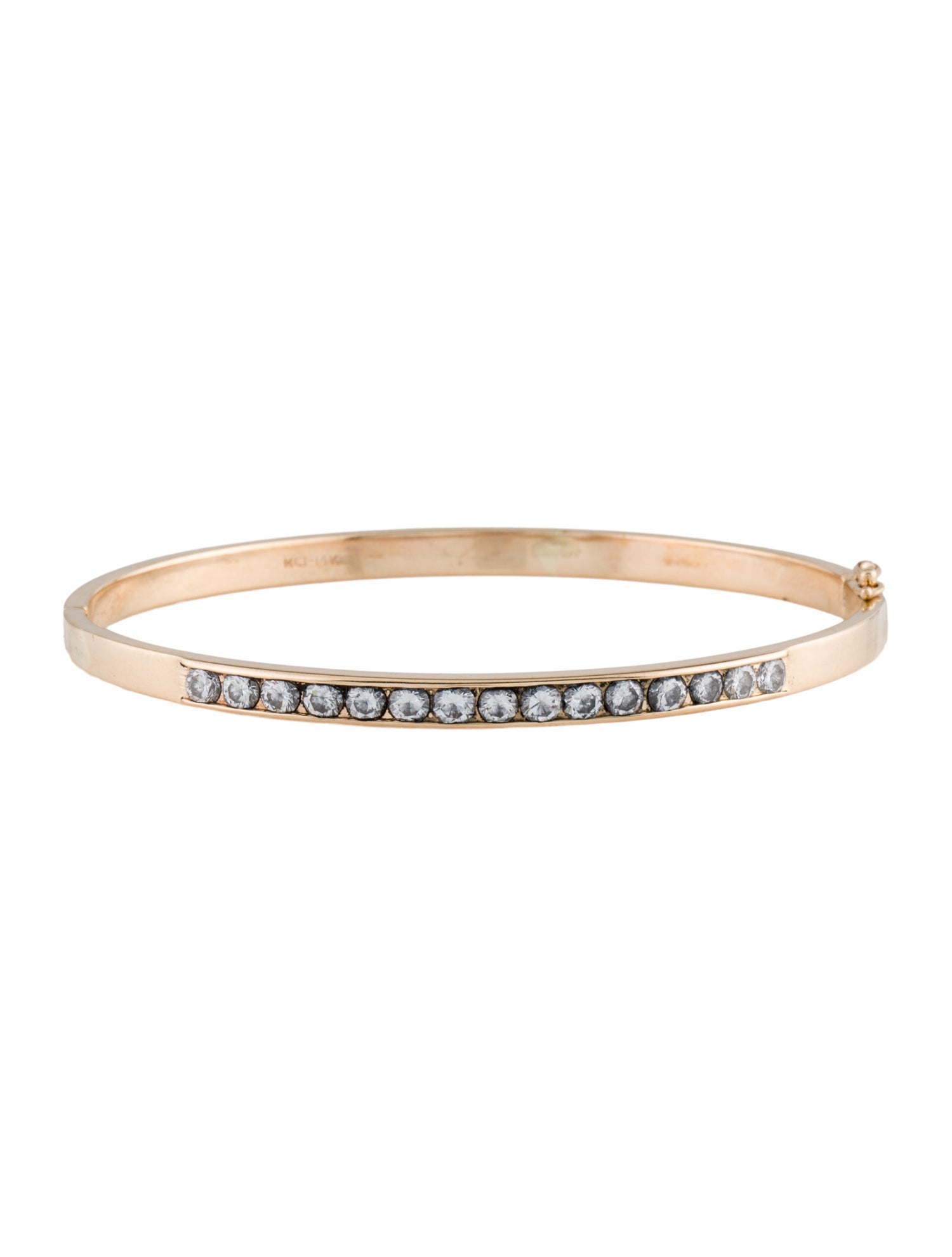 Bracelet 14K 1.50ctw Diamond Hinged Bangle