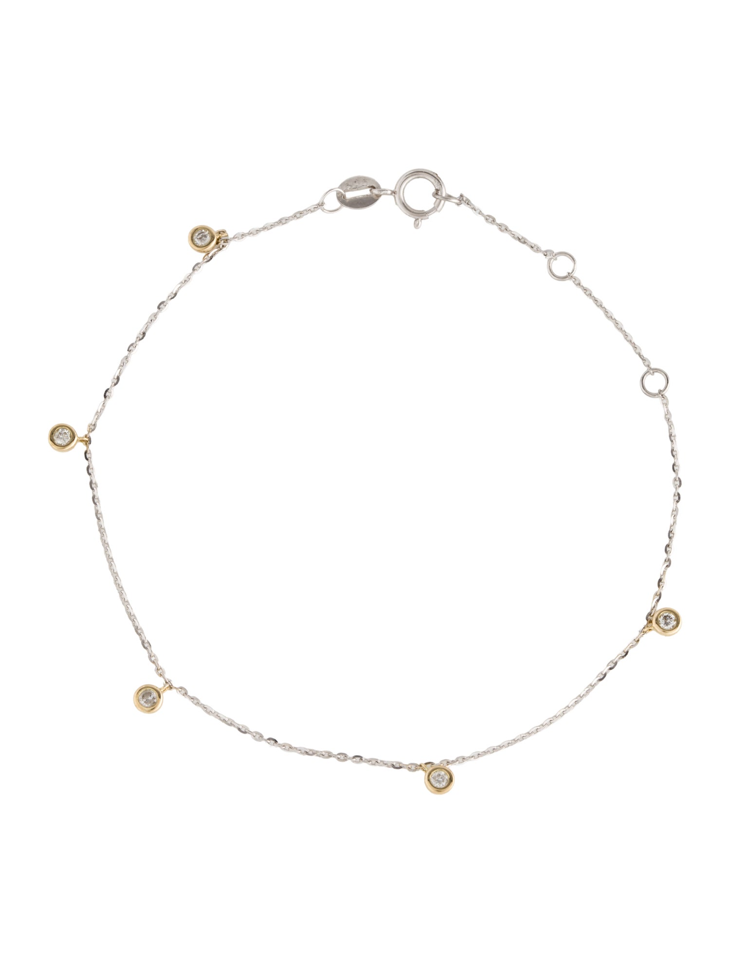 Bracelet 14K Diamond Station
