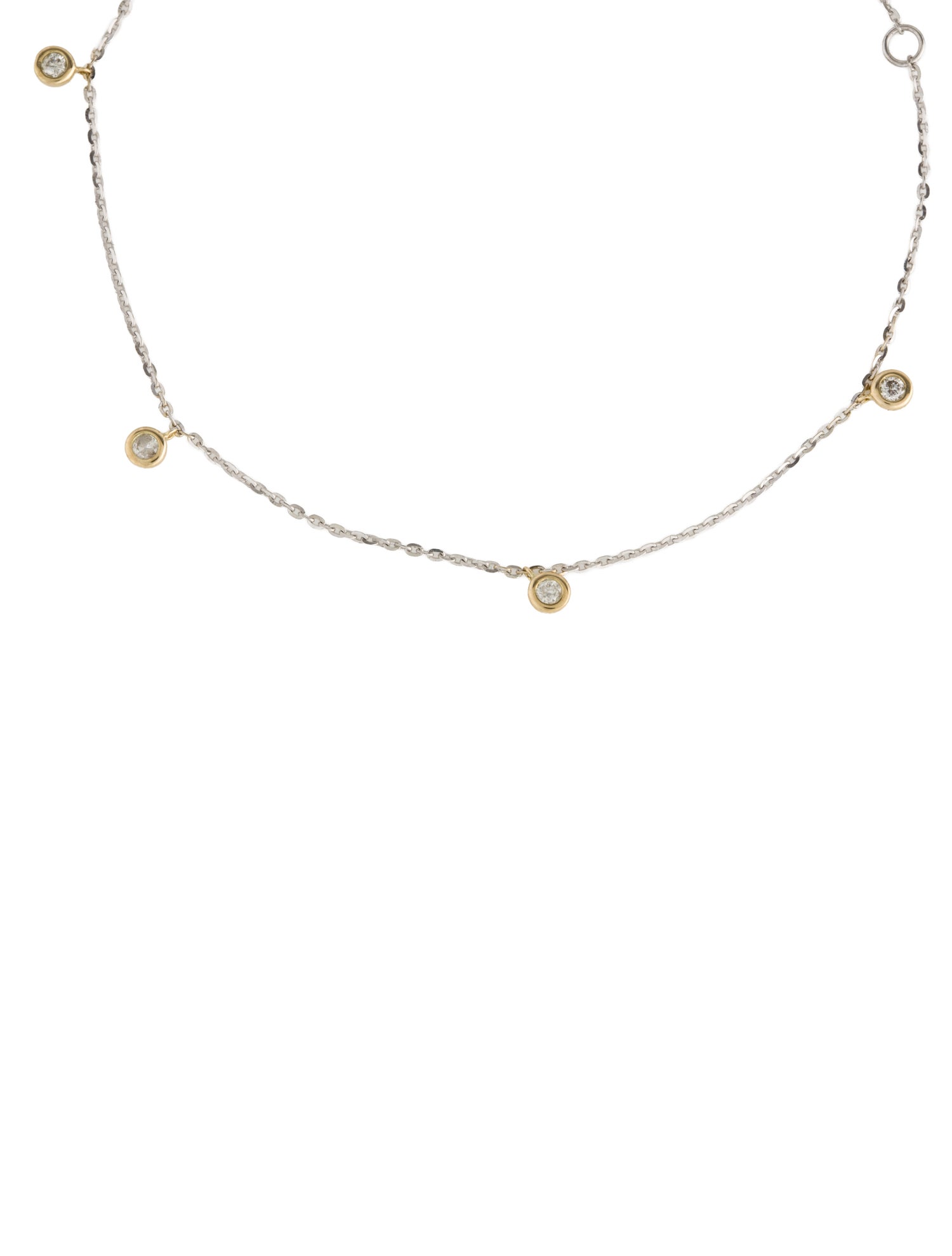 Bracelet 14K Diamond Station