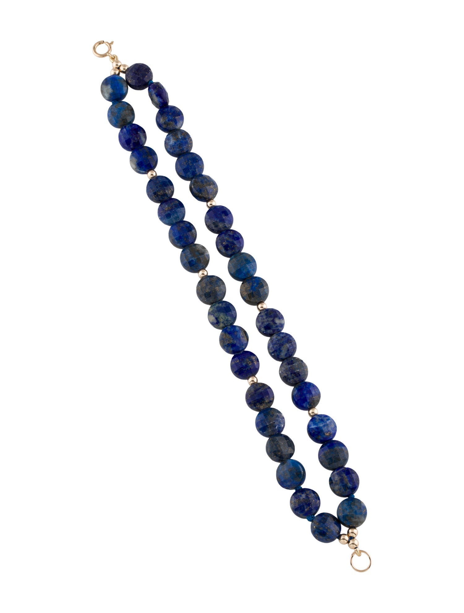 Bracelet 14K Lapis Lazuli Multistrand Bead