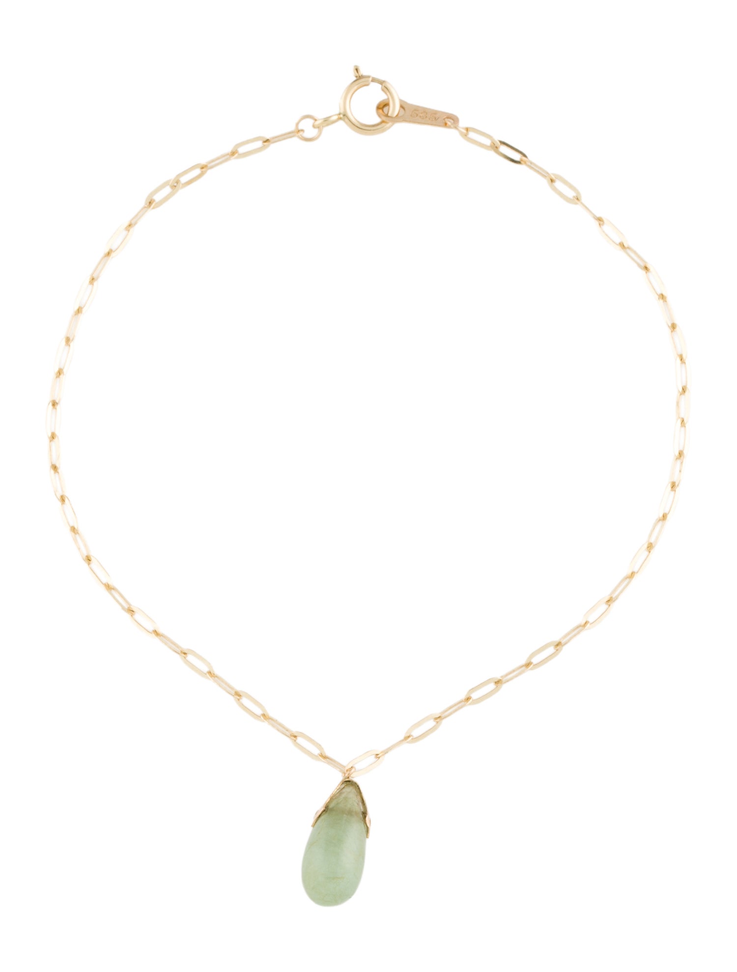 Bracelet 14K Jadeite Station