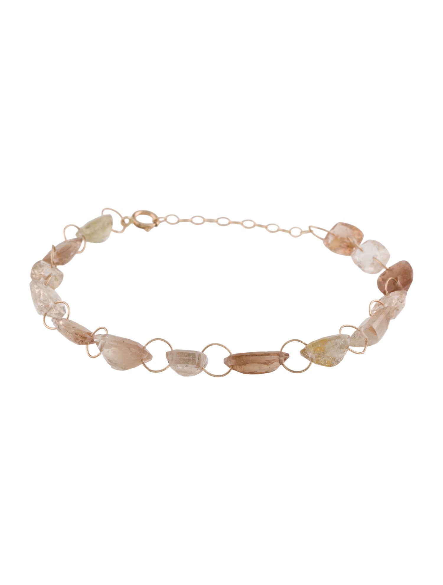 Bracelet 14K Topaz Link
