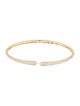 Bracelet 14K 1.33ctw Diamond Pave Cuff Bangle