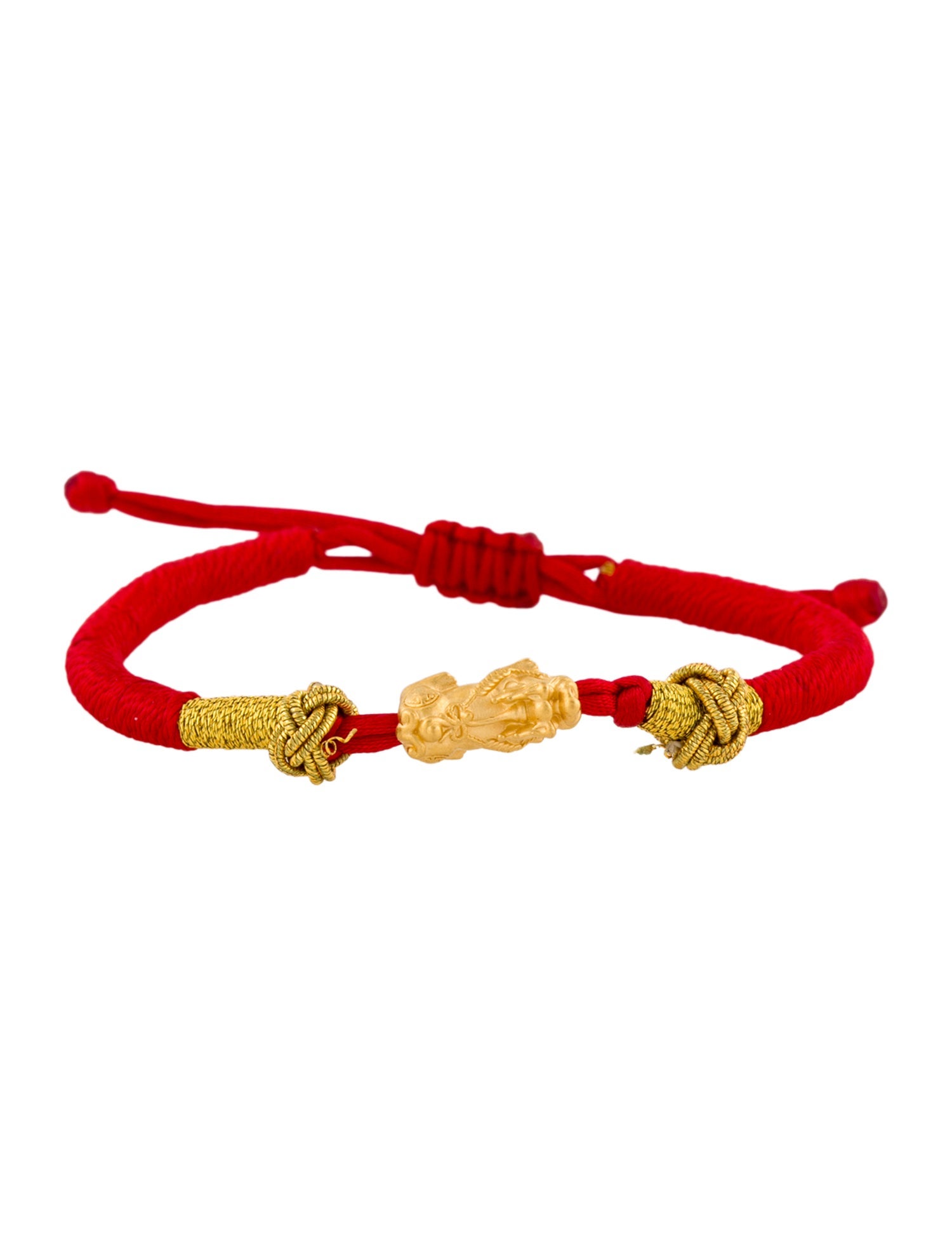 Bracelet 24K Lucky Dragon Charm Adjustable Cord