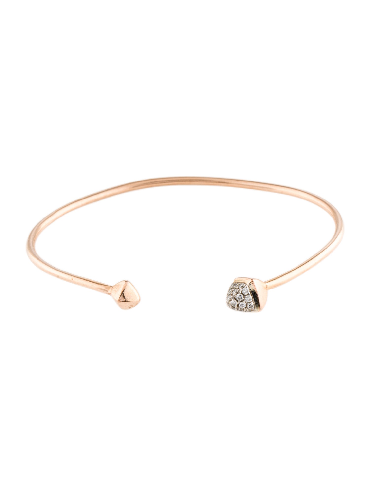 Bracelet Jewelista 14K Diamond Cuff Bracelet