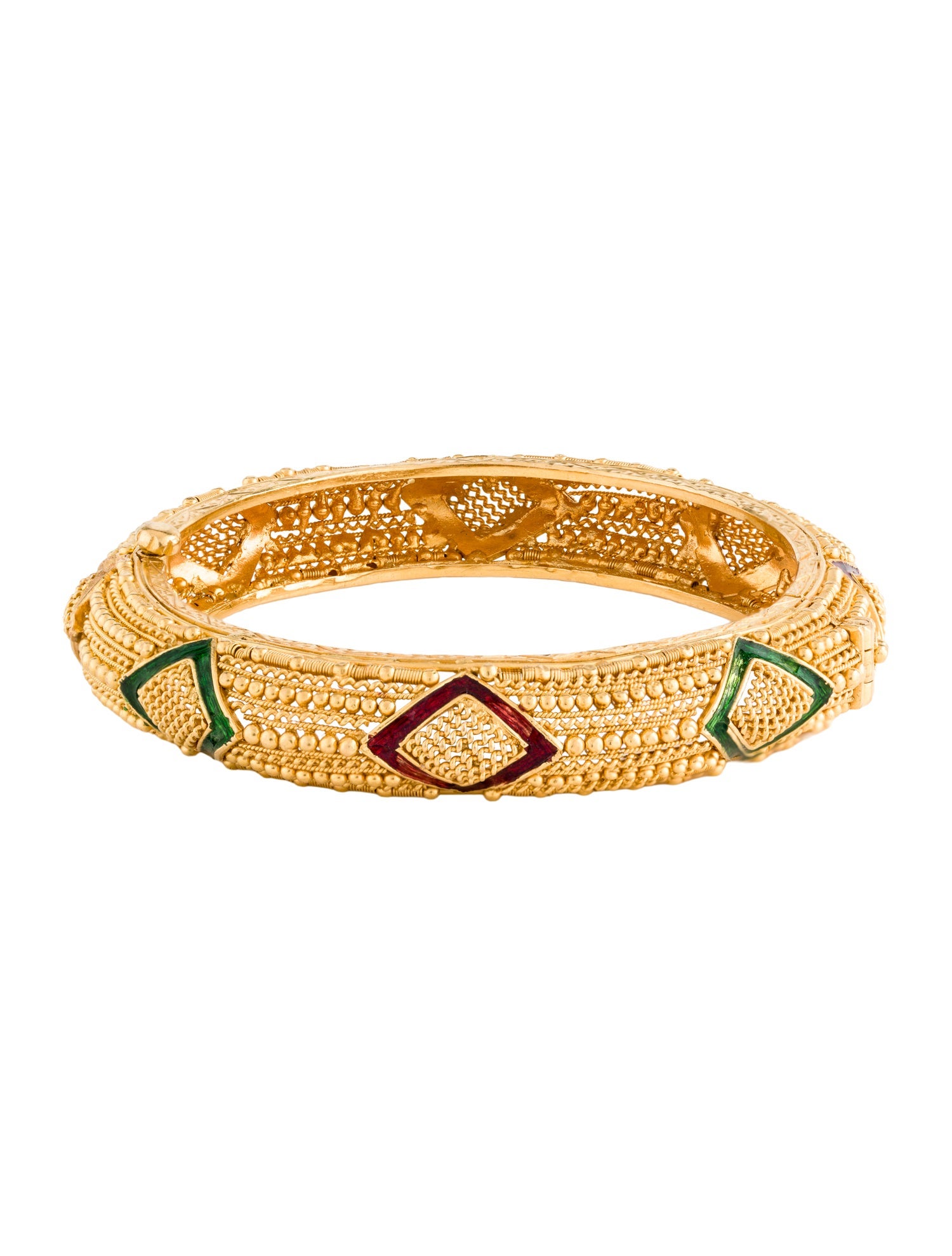 Bracelet 22K Enamel Beaded Bangle