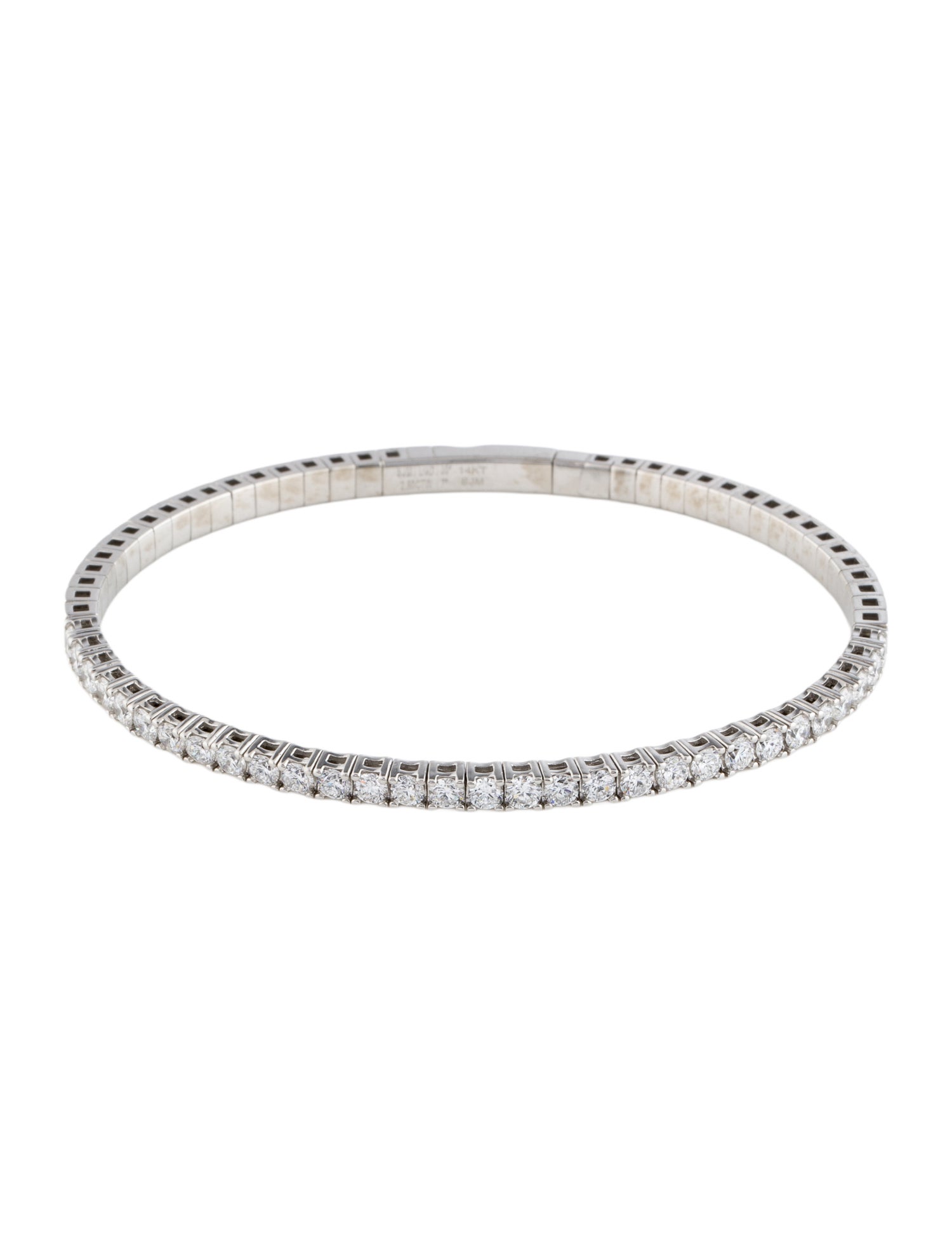 Bracelet 14K 2.50ctw Lab-Grown Diamond Flex Bangle