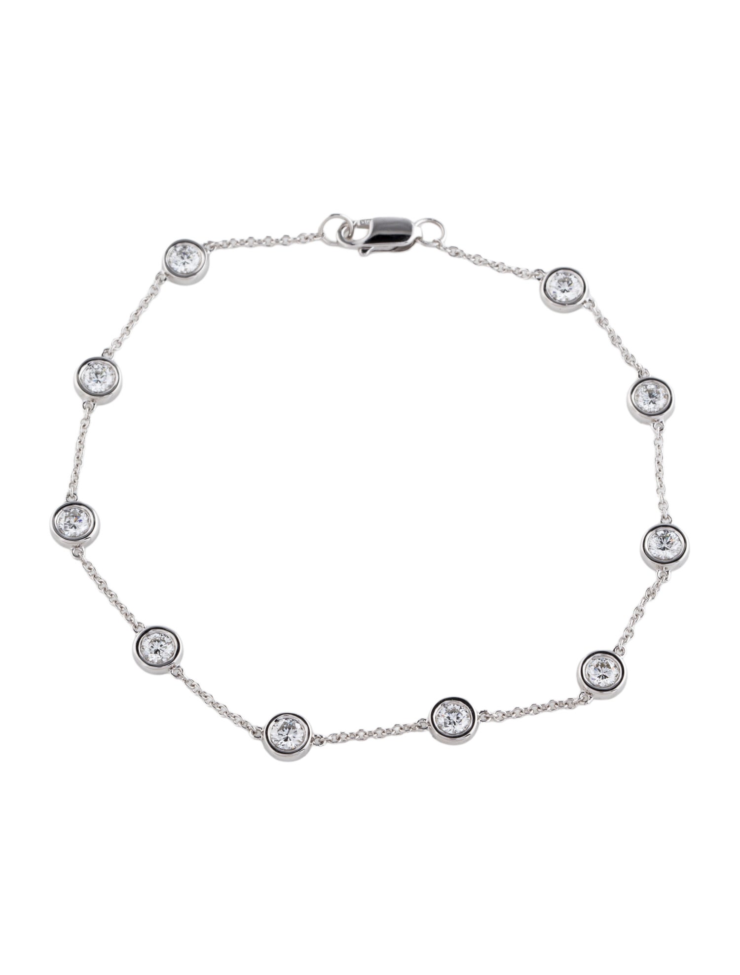 Bracelet 14K 1.00ctw Lab-Grown Diamond Station