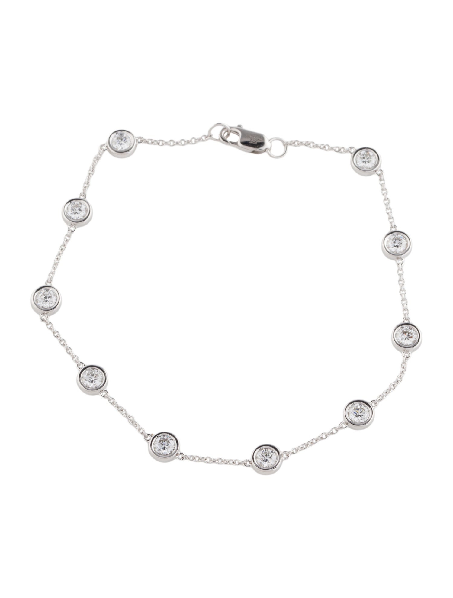 Bracelet 14K 1.00ctw Lab-Grown Diamond Station