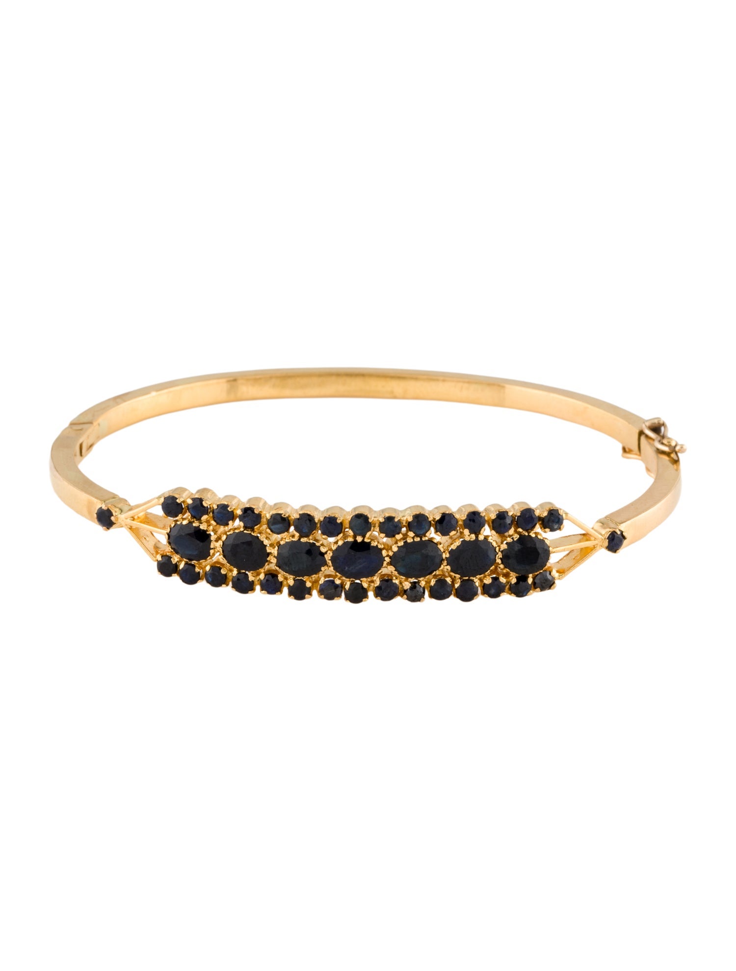 Bracelet 22K 3.57ctw Sapphire Bangle