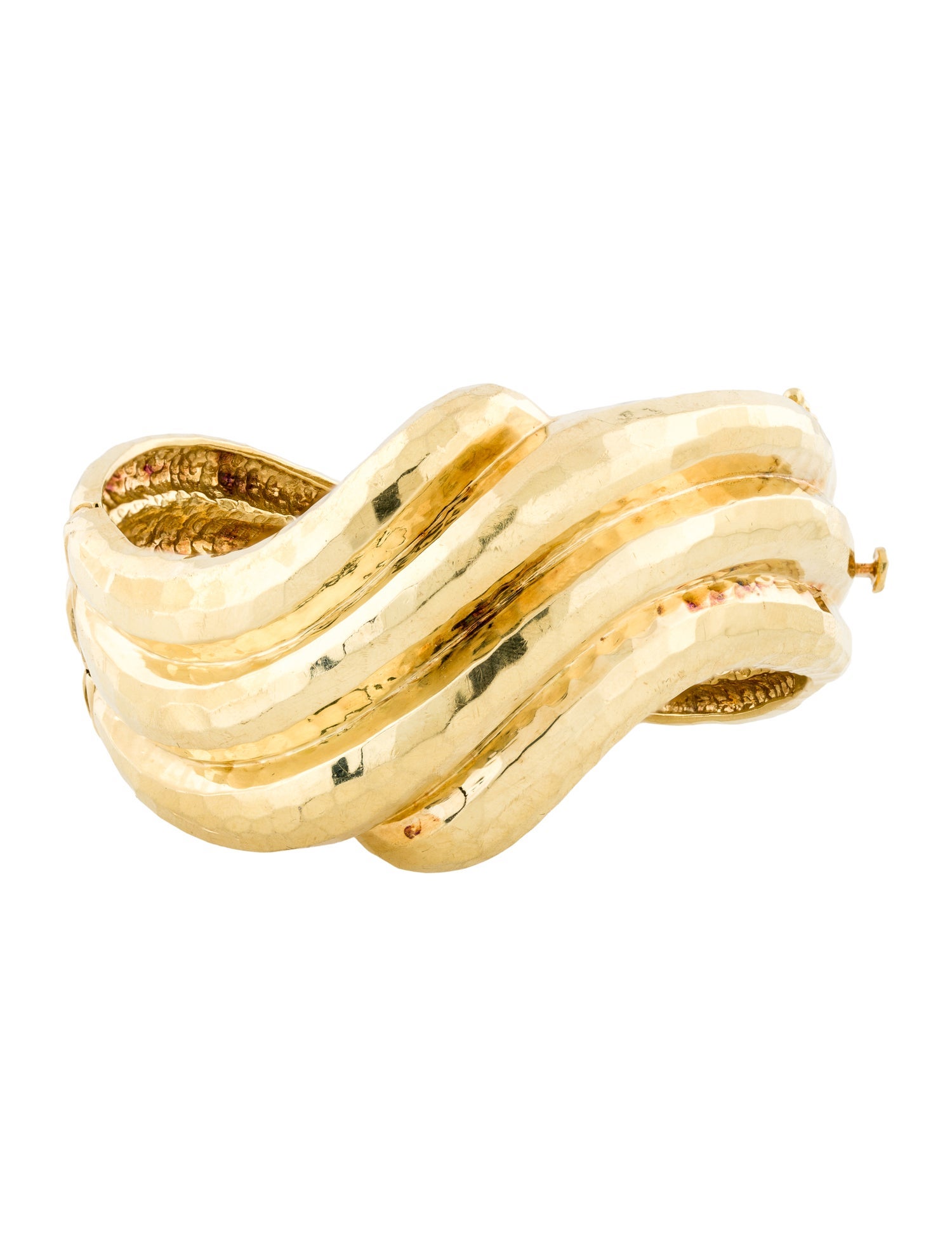 Bracelet Mitchell Rotkel 18K Hammered Wave Bangle