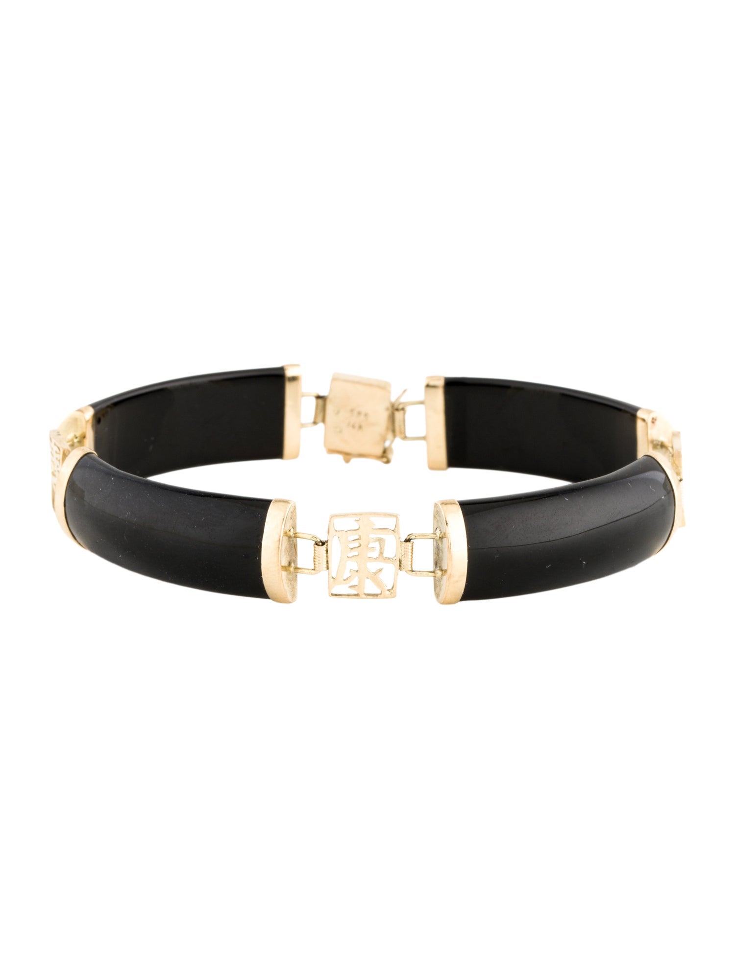 Bracelet 14K Onyx Link