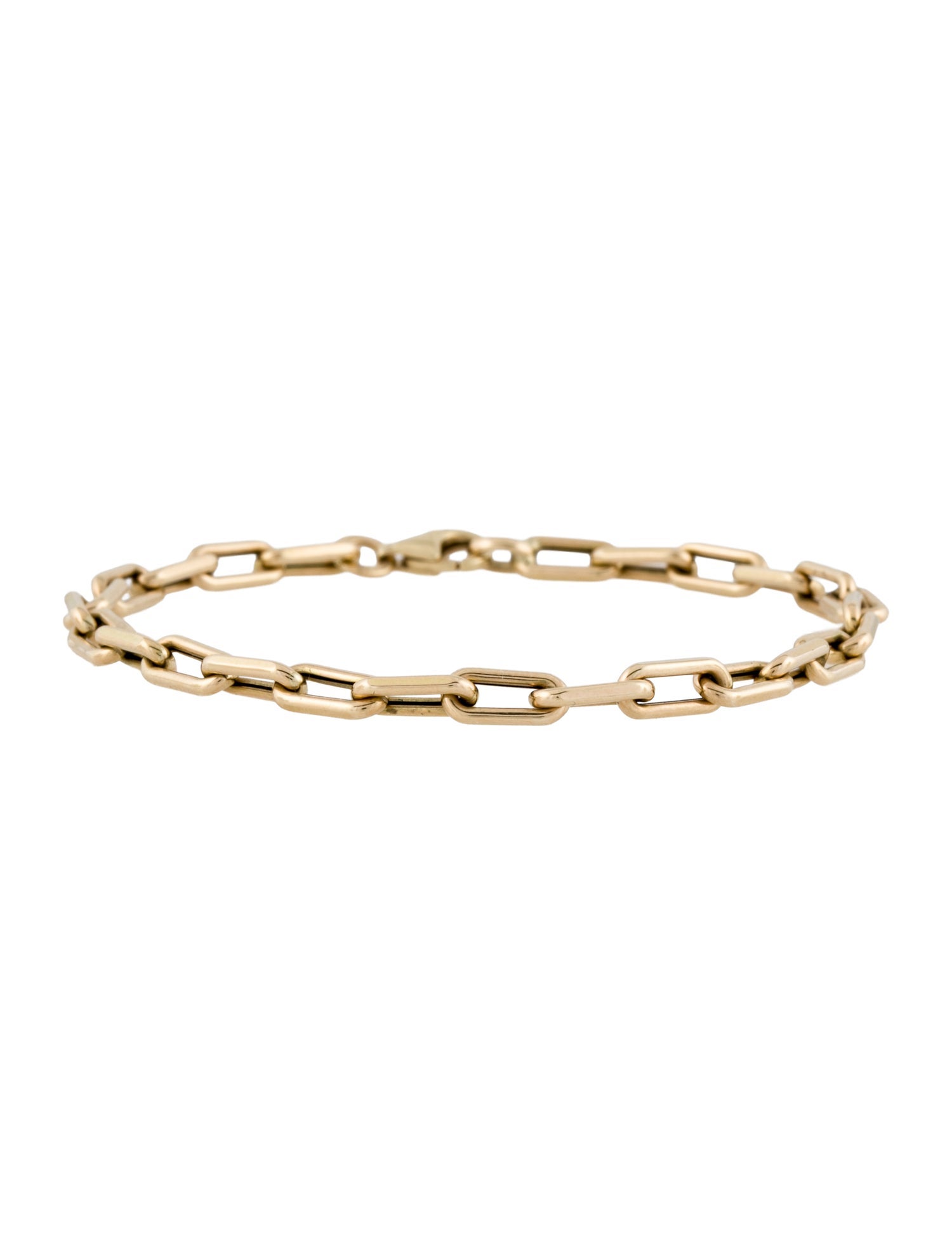 Bracelet 14K Italian Chain Link Bracelet, 4mm