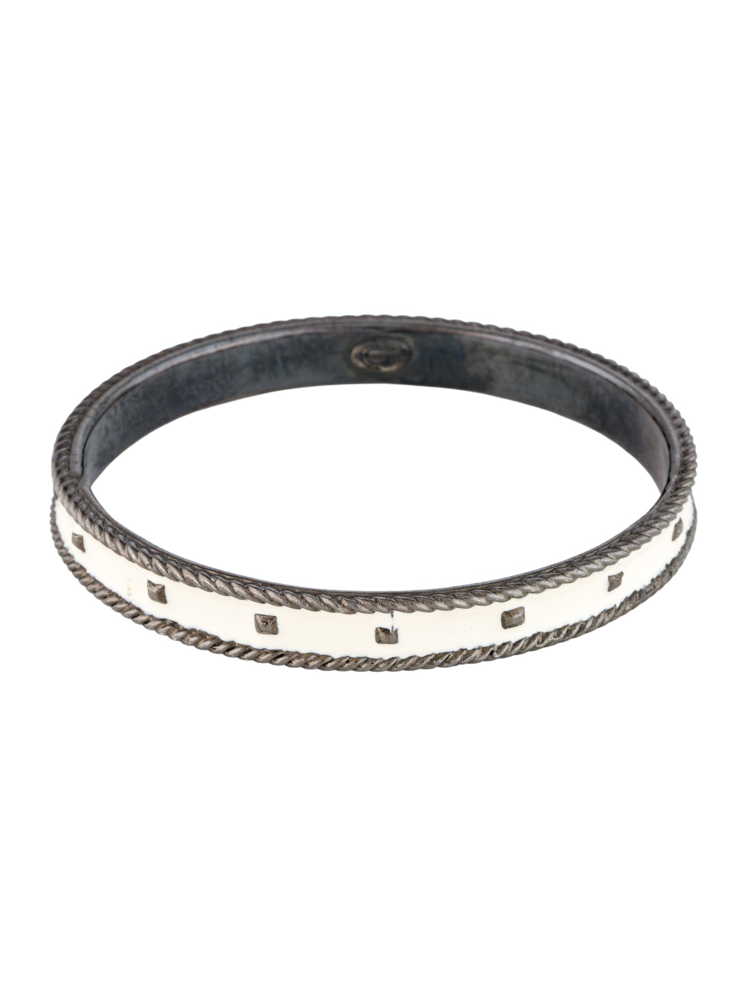 Giles & Brother Enamel Nailhead Bangle