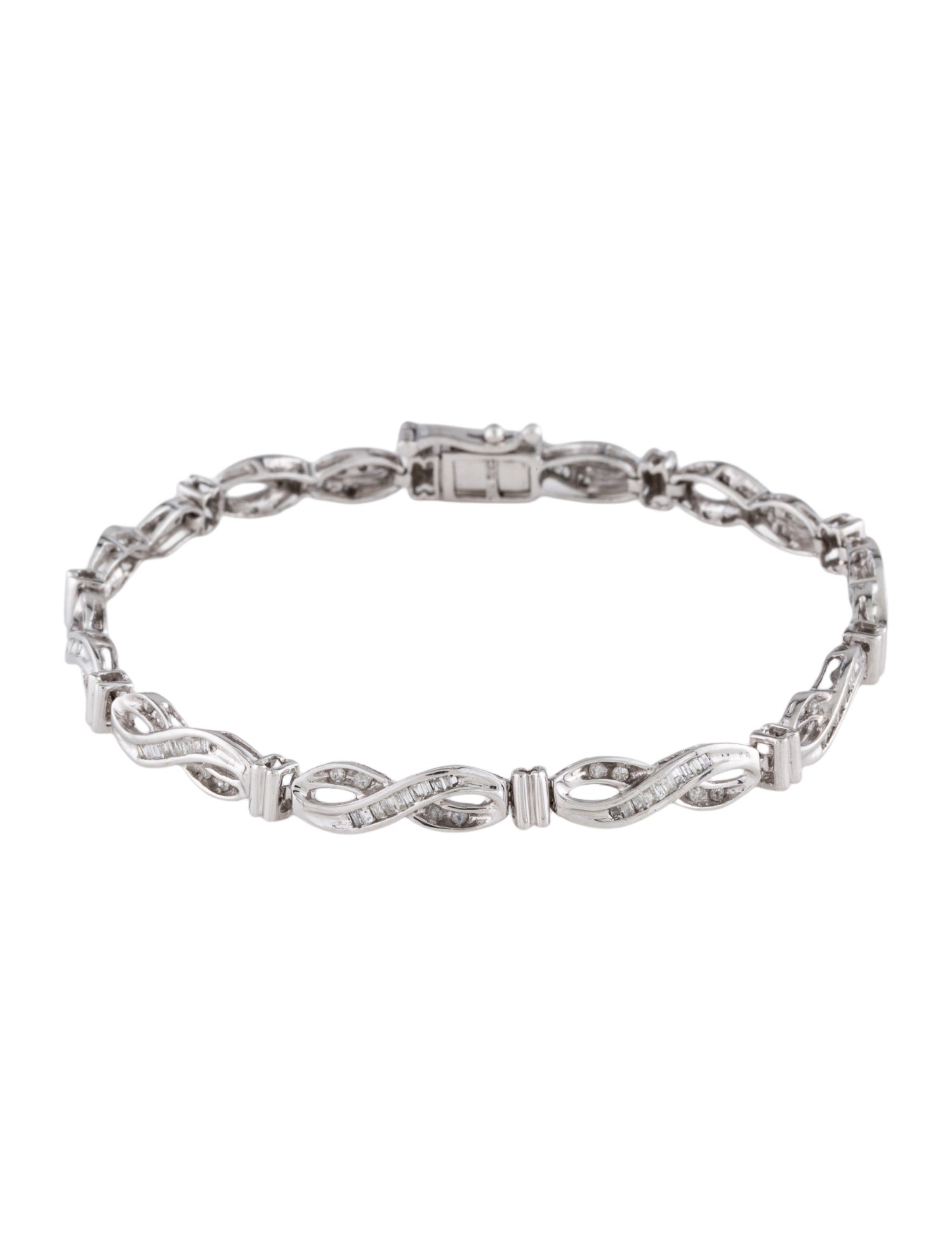 Bracelet 10K 1.06ctw Diamond Link